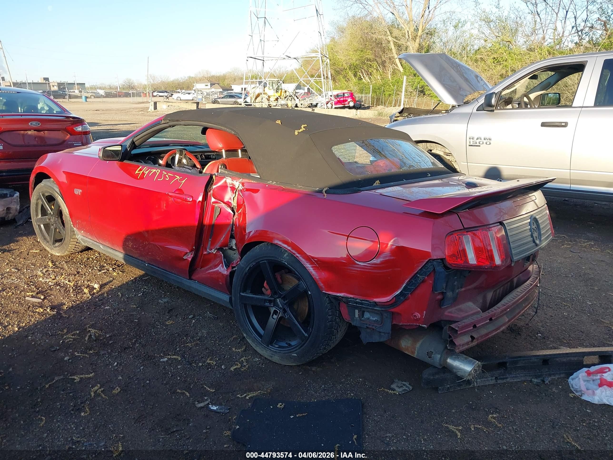 2010 Ford Mustang Gt/gt Premium Red vin: 1ZVBP8FH7A5149376