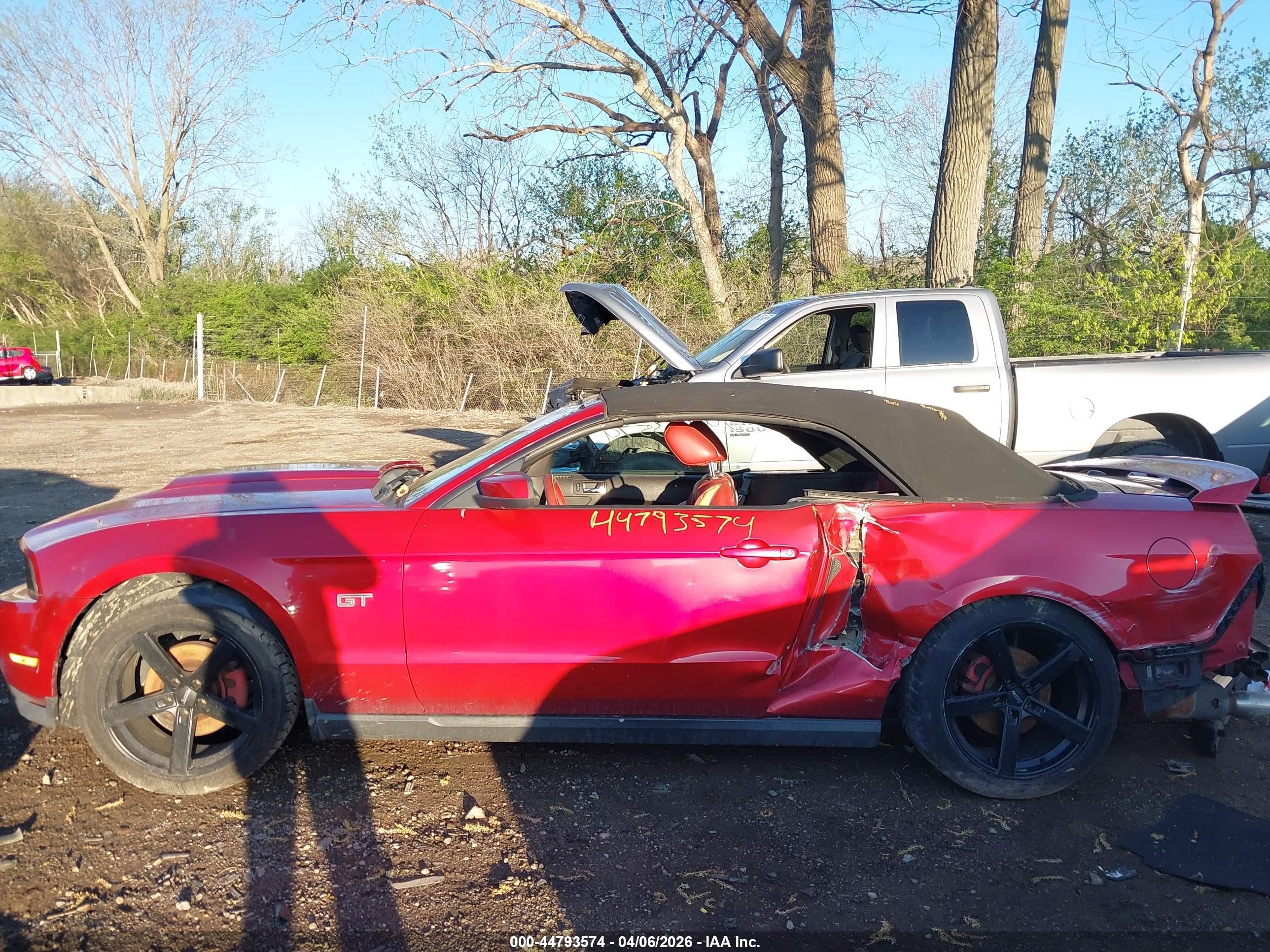 2010 Ford Mustang Gt/gt Premium Red vin: 1ZVBP8FH7A5149376