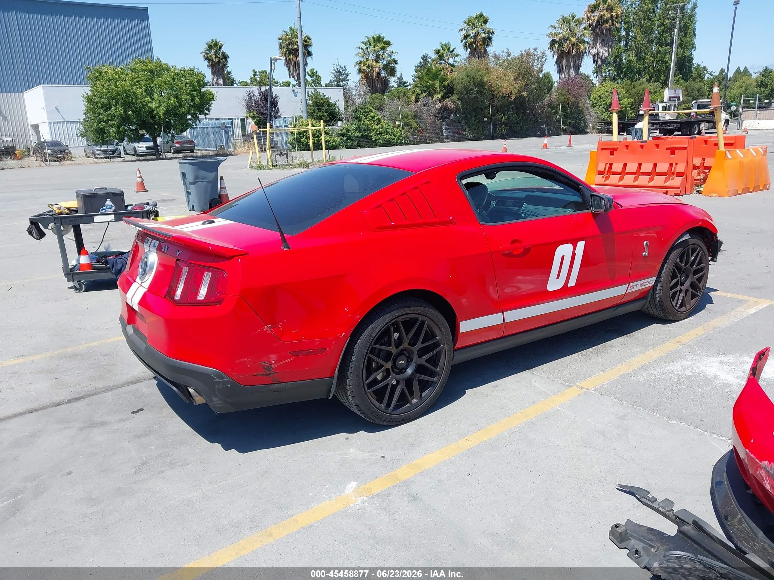 2011 Ford Shelby Gt500   Red vin: 1ZVBP8JS2B5145482