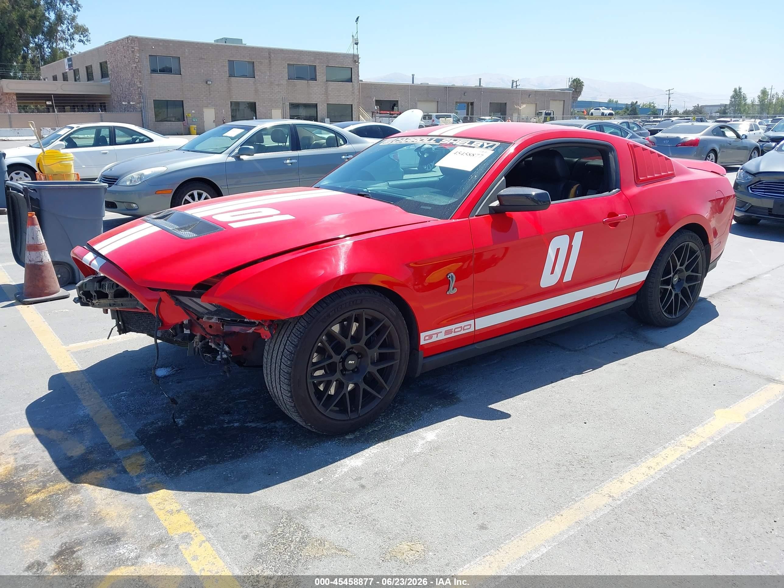 2011 Ford Shelby Gt500   Red vin: 1ZVBP8JS2B5145482