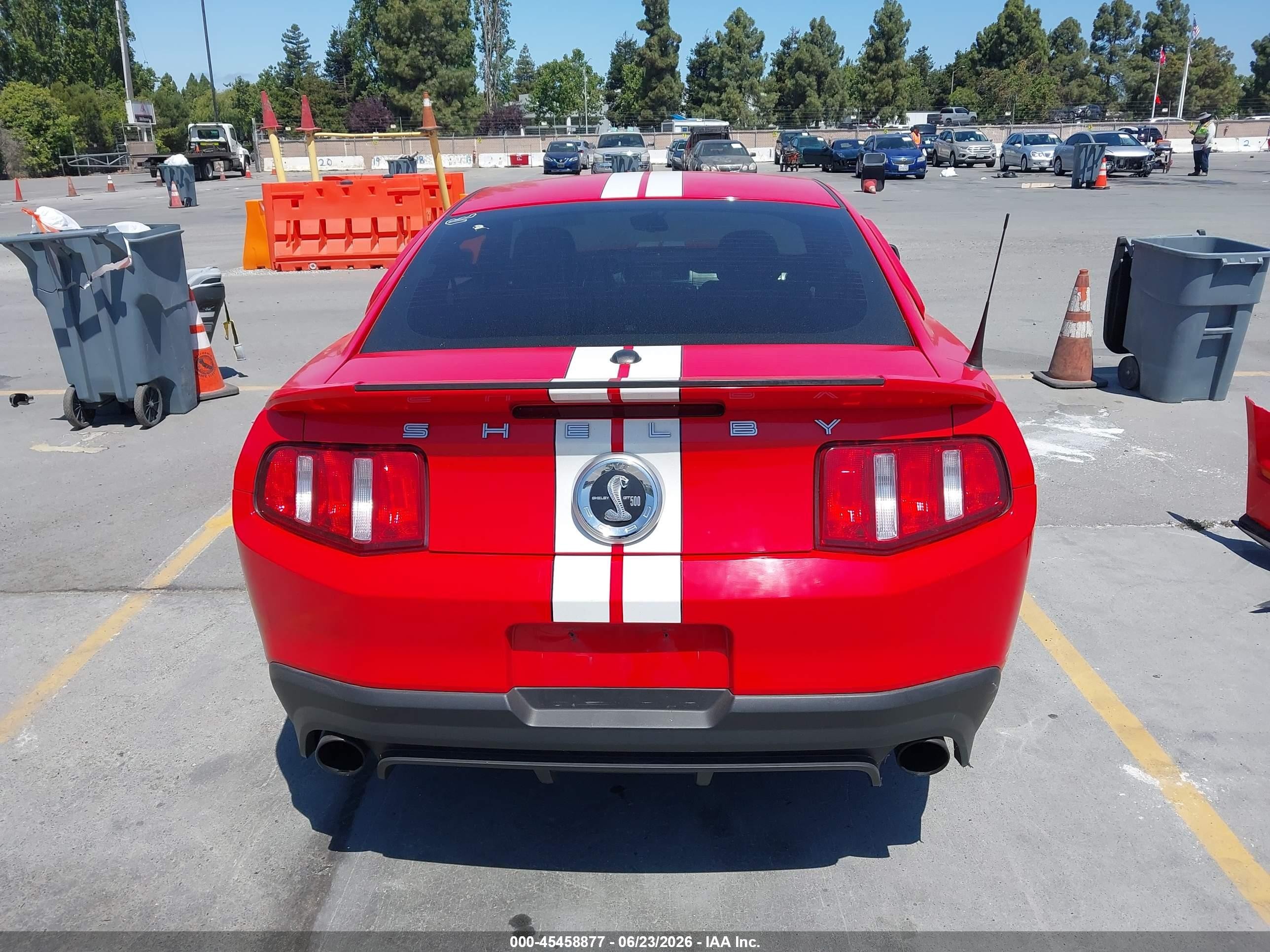 2011 Ford Shelby Gt500   Red vin: 1ZVBP8JS2B5145482