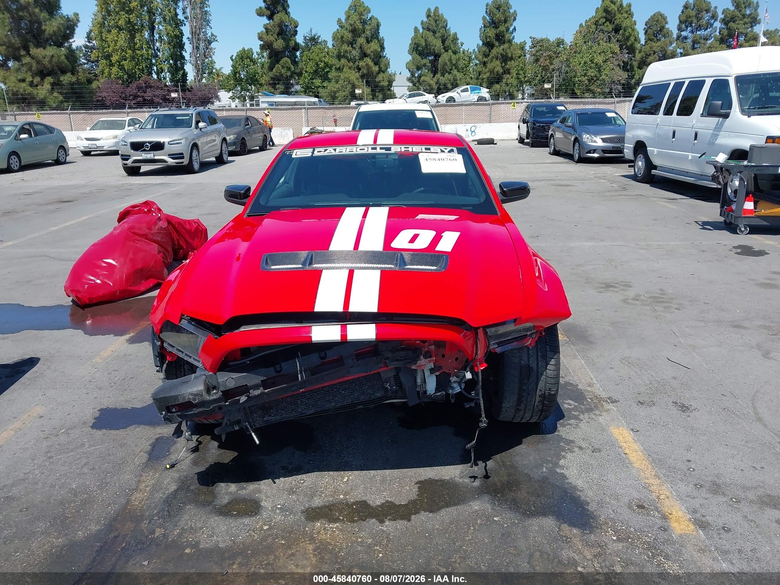2011 Ford Shelby Gt500   Red vin: 1ZVBP8JS2B5145482