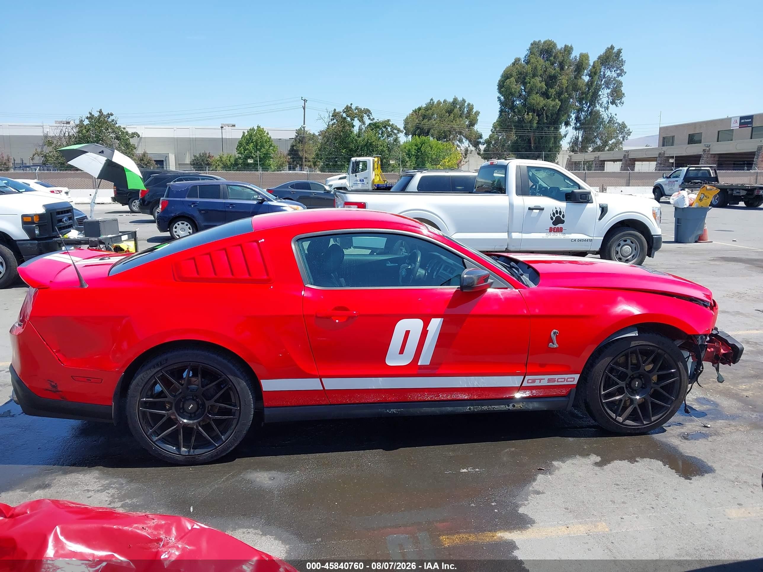 2011 Ford Shelby Gt500   Red vin: 1ZVBP8JS2B5145482