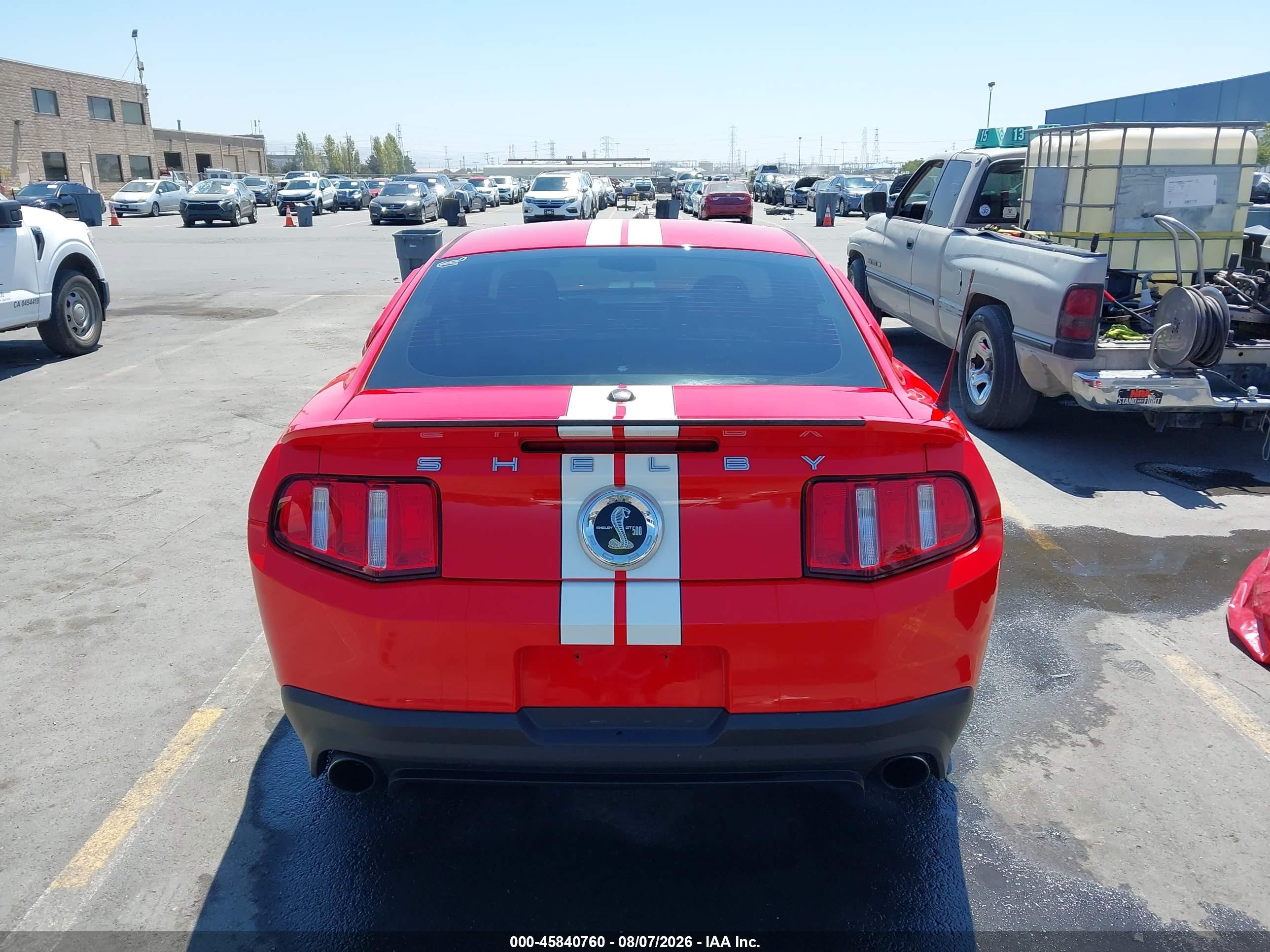 2011 Ford Shelby Gt500   Red vin: 1ZVBP8JS2B5145482
