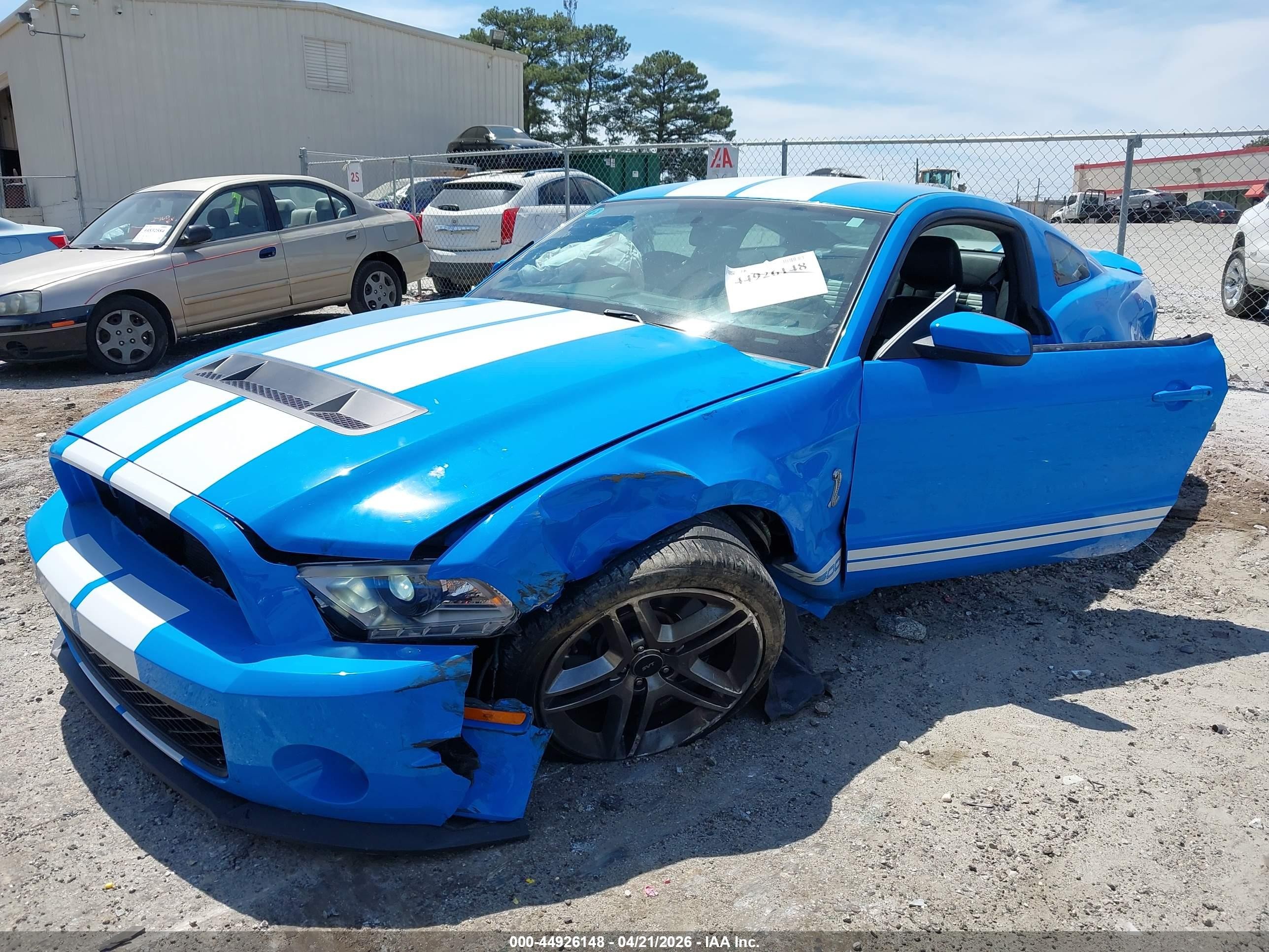 2010 Ford Shelby Gt500   Blue vin: 1ZVBP8JS6A5140137