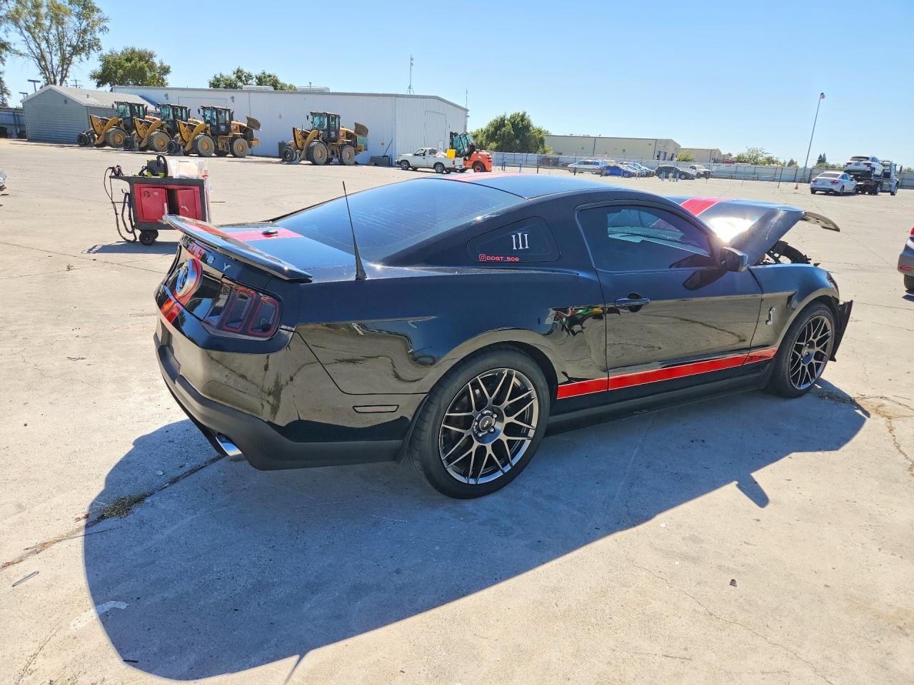 2012 Ford Mustang Shelby Gt500 Black vin: 1ZVBP8JS7C5241769