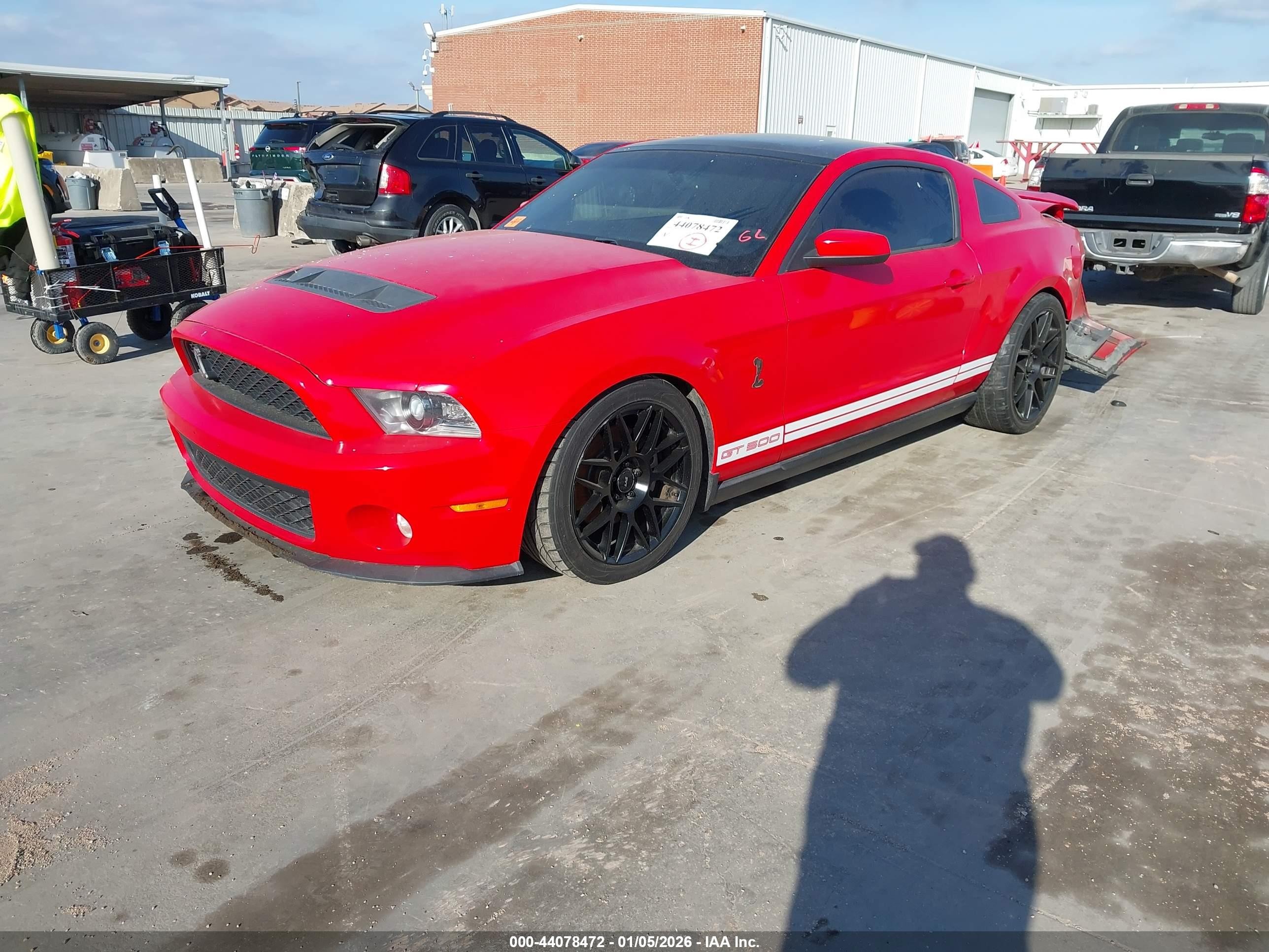 2011 Ford Shelby Gt500   Red vin: 1ZVBP8JS8B5127844