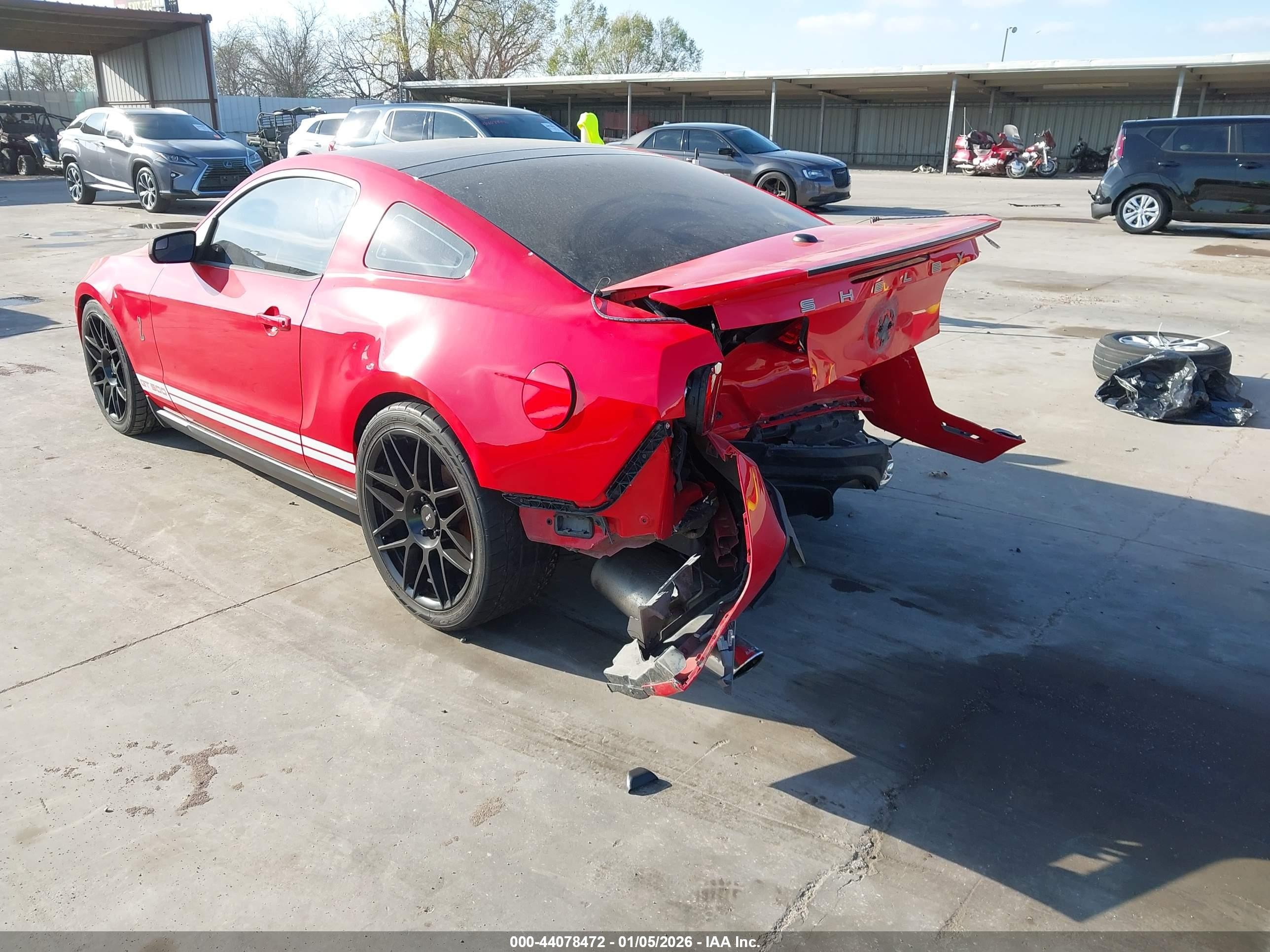 2011 Ford Shelby Gt500   Red vin: 1ZVBP8JS8B5127844