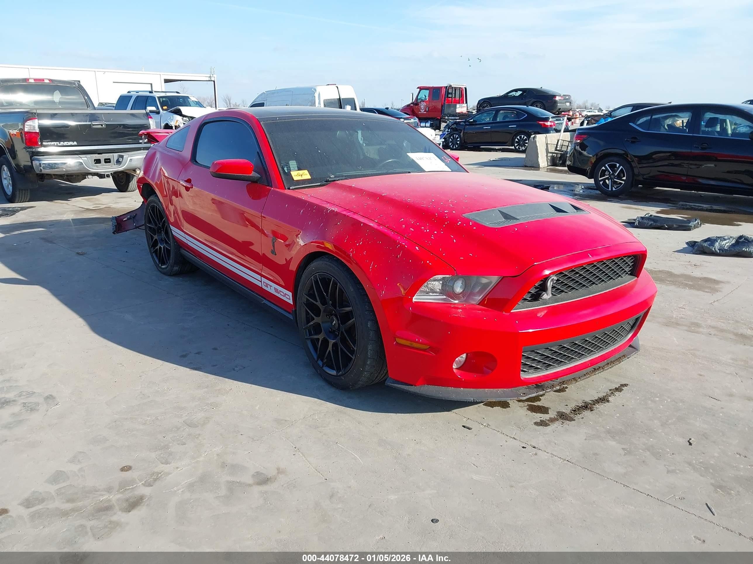 2011 Ford Shelby Gt500   Red vin: 1ZVBP8JS8B5127844
