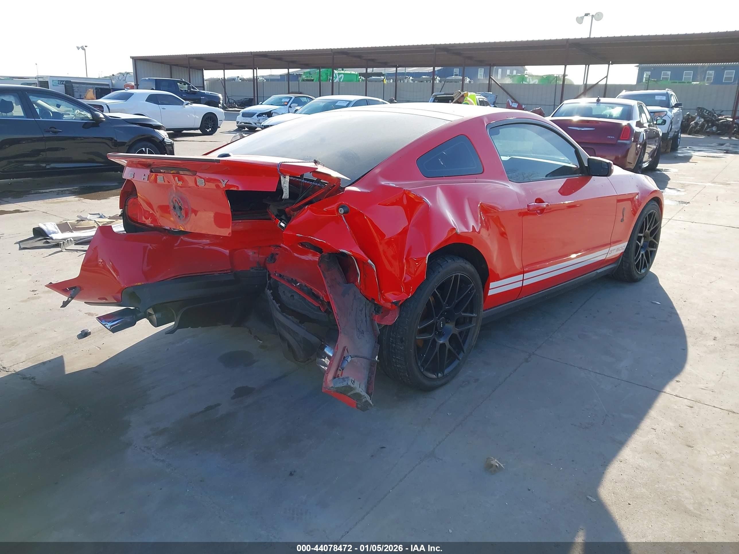 2011 Ford Shelby Gt500   Red vin: 1ZVBP8JS8B5127844