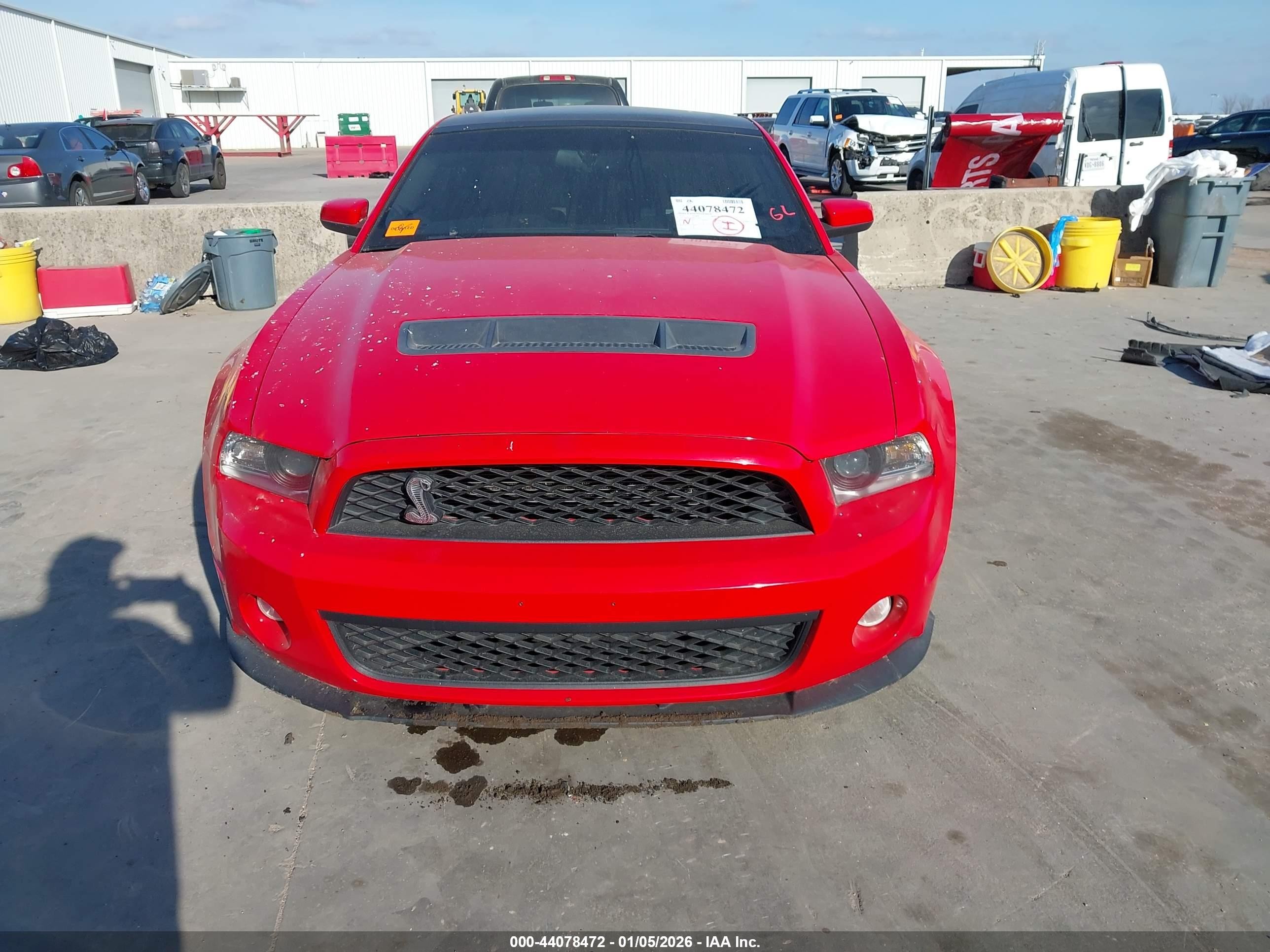2011 Ford Shelby Gt500   Red vin: 1ZVBP8JS8B5127844