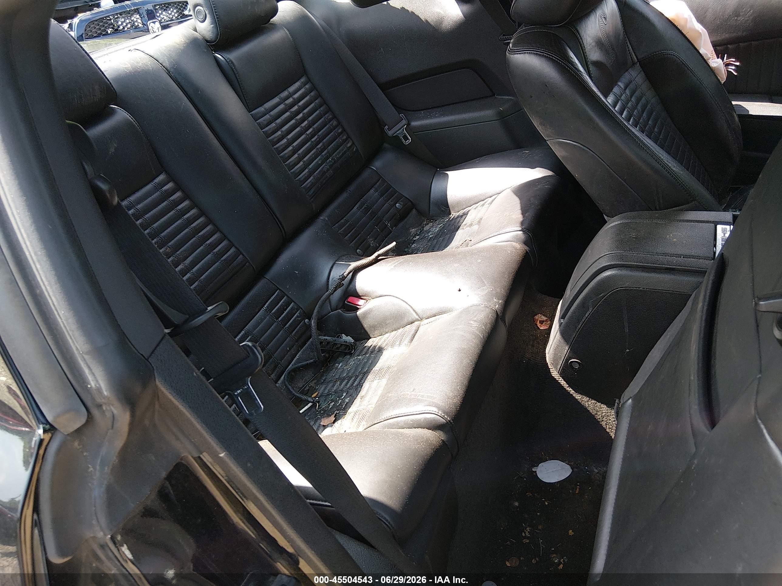 2011 Ford Shelby Gt500 Black vin: 1ZVBP8JS9B5155829