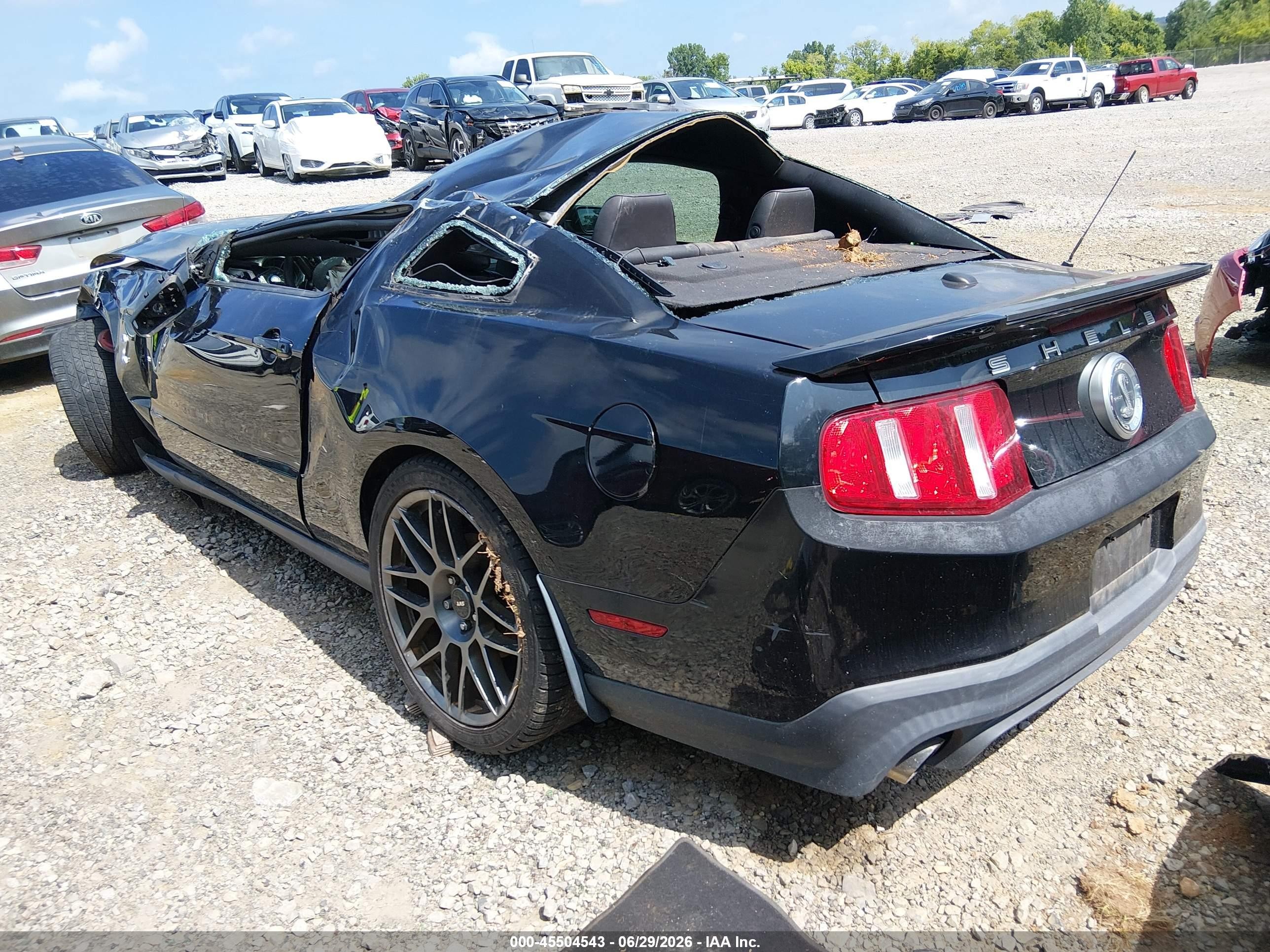 2011 Ford Shelby Gt500 Black vin: 1ZVBP8JS9B5155829