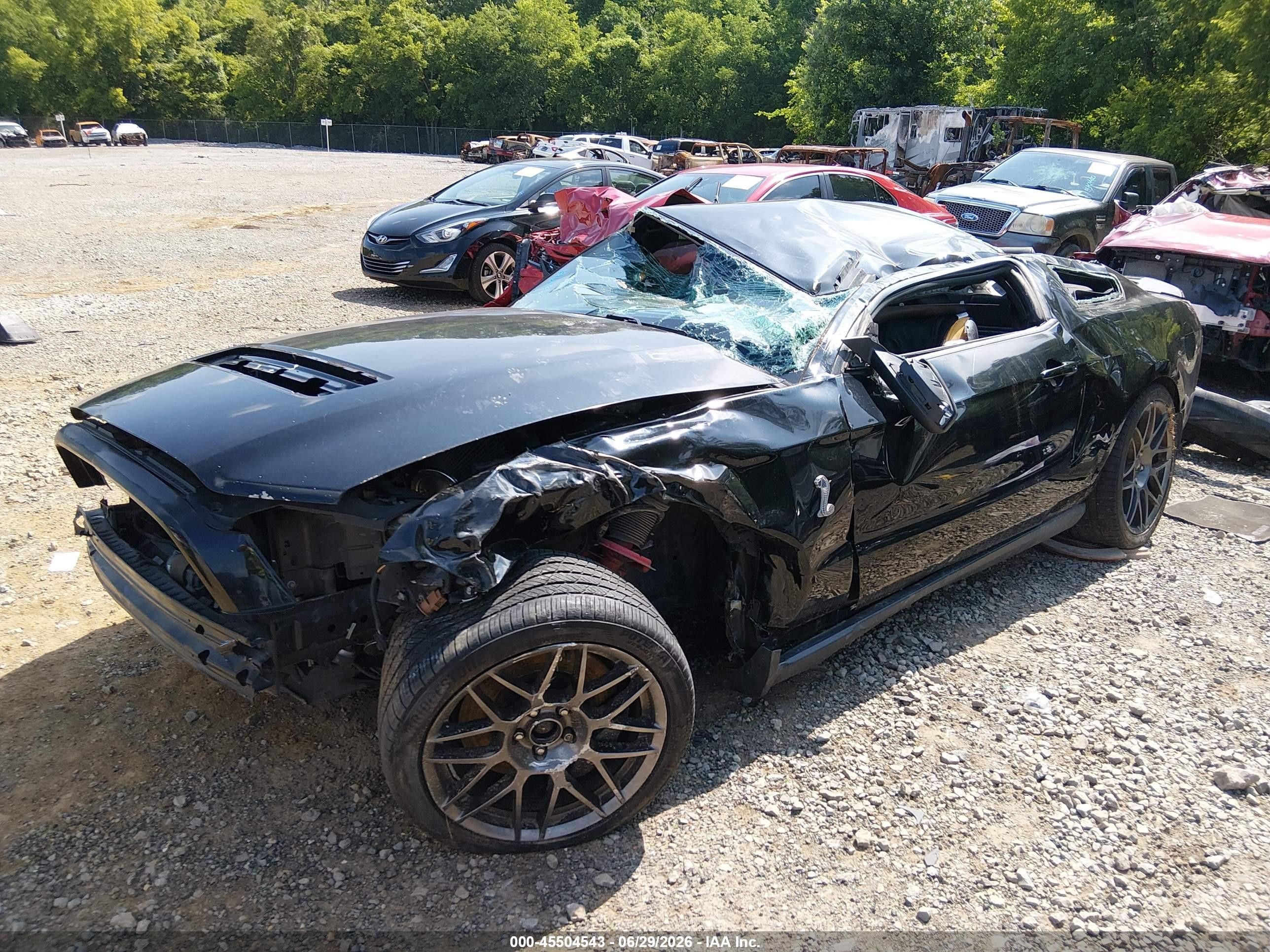 2011 Ford Shelby Gt500 Black vin: 1ZVBP8JS9B5155829