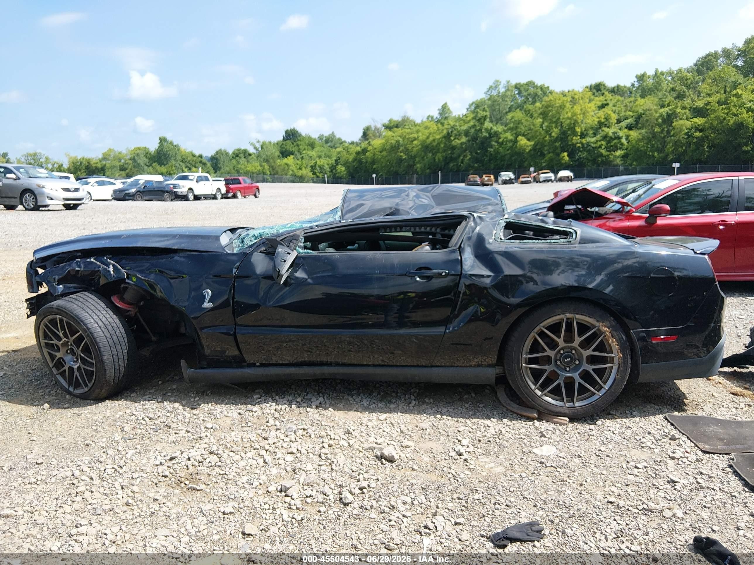 2011 Ford Shelby Gt500 Black vin: 1ZVBP8JS9B5155829