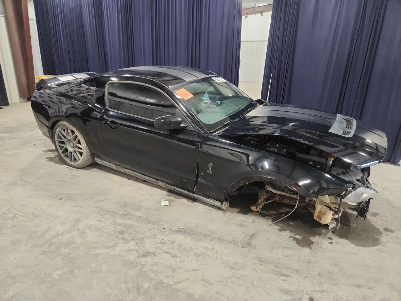 2012 Ford Mustang Shelby Gt500 Black vin: 1ZVBP8JS9C5231681 Damage: Right Front Fender, Dent(S) W/ Paint Dmg, > 12 Inches