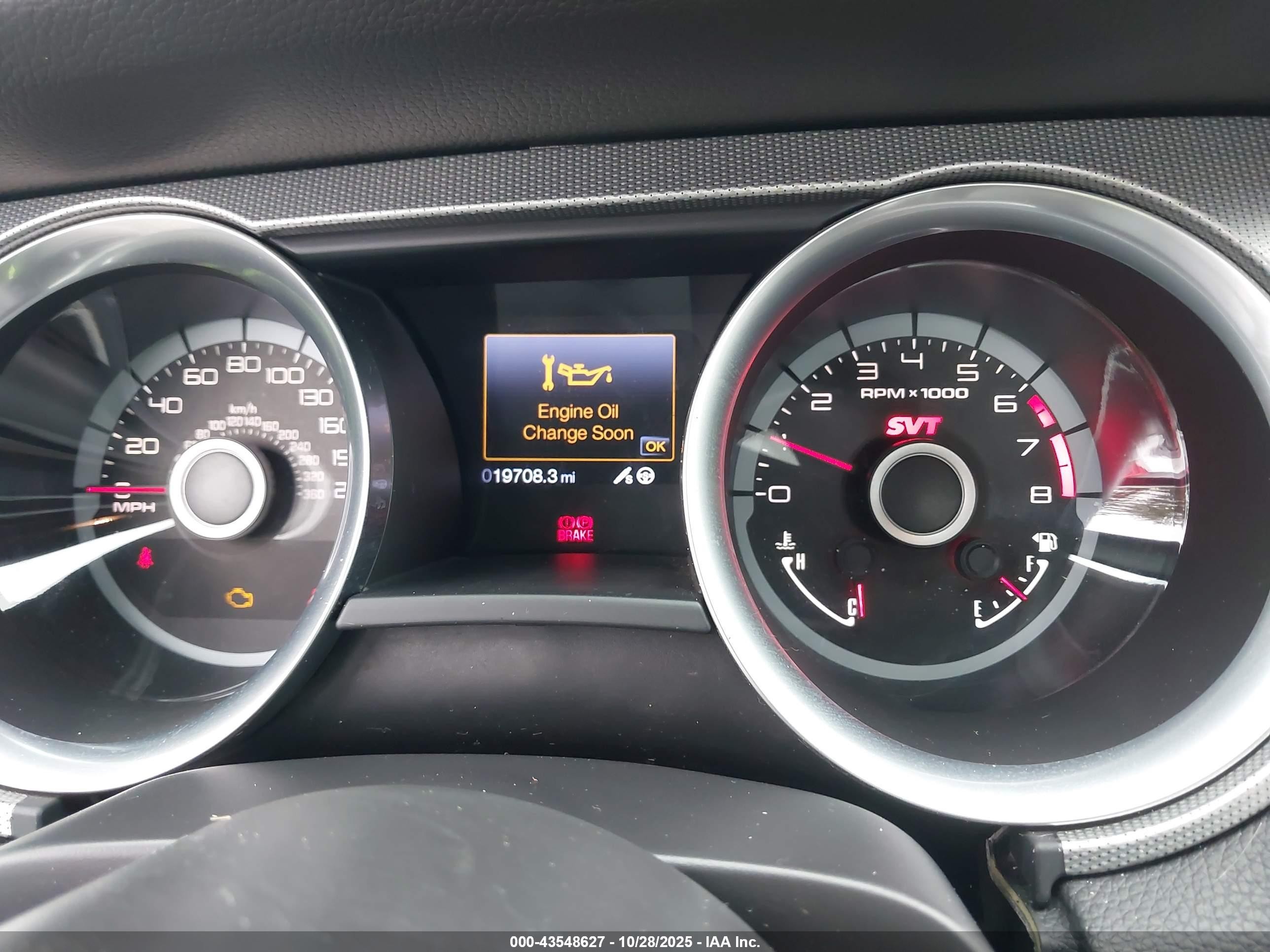 2013 Ford Shelby Gt500   Gray vin: 1ZVBP8JZ2D5260857