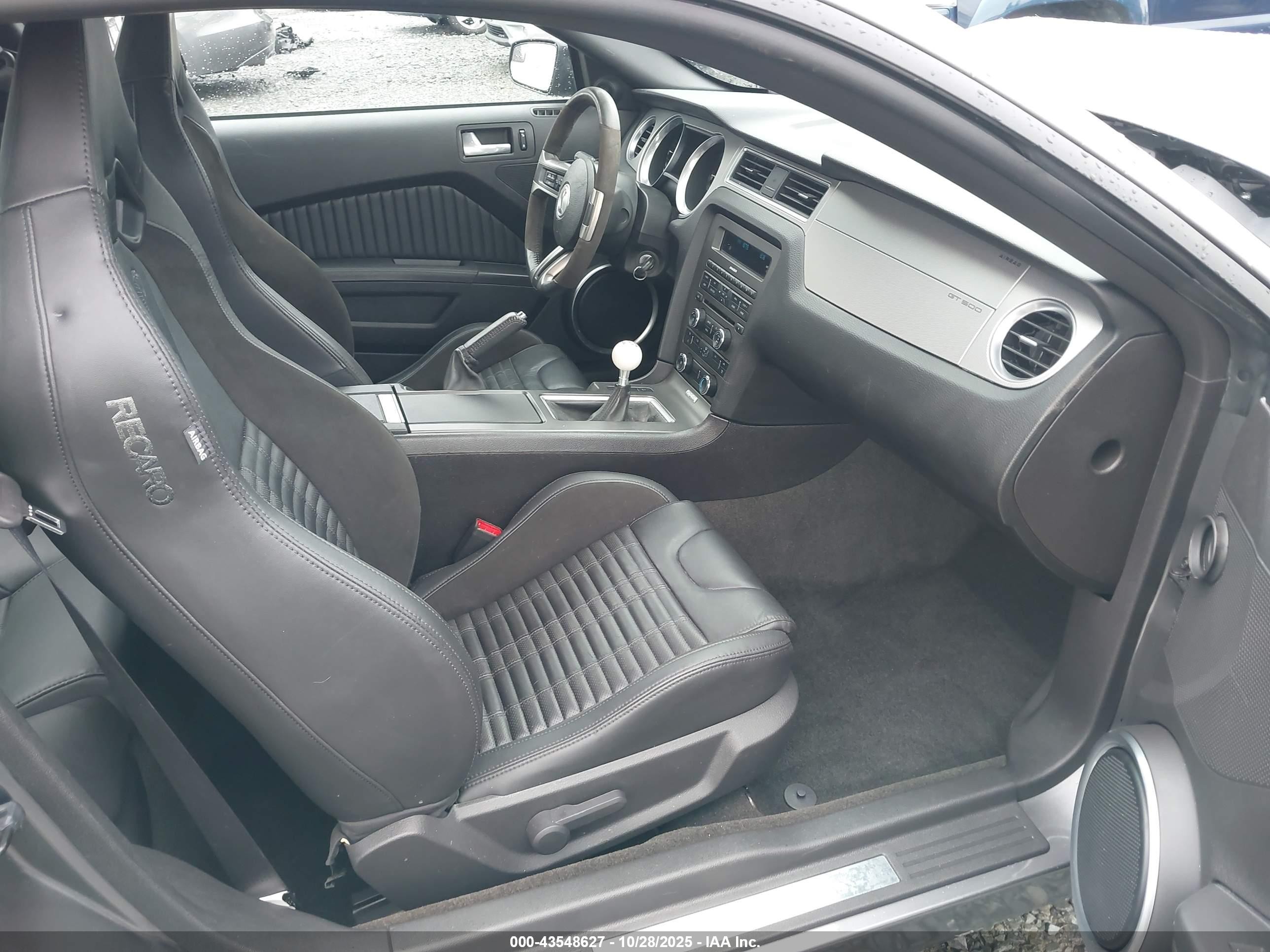 2013 Ford Shelby Gt500   Gray vin: 1ZVBP8JZ2D5260857