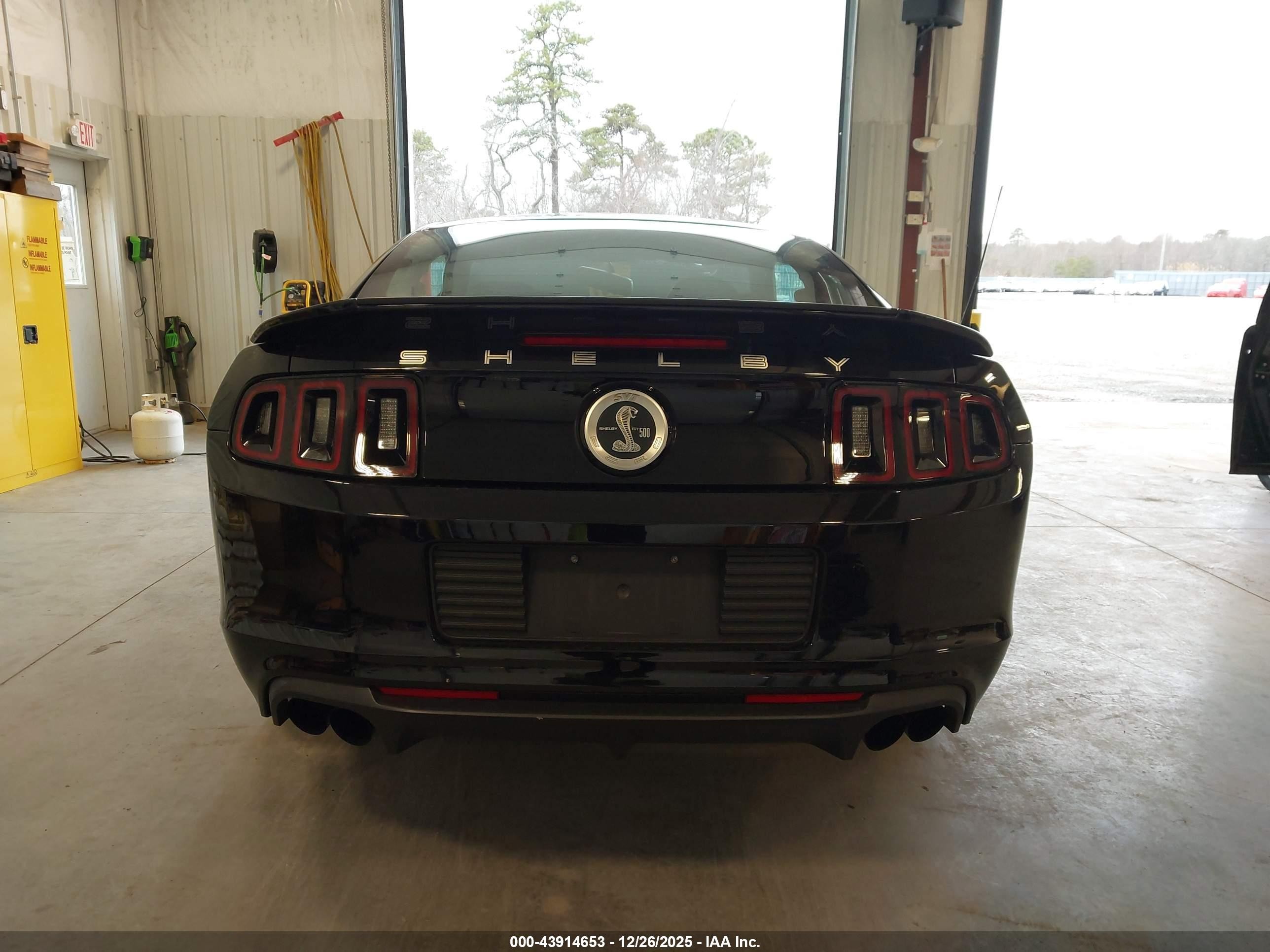 2013 Ford Shelby Gt500   Black vin: 1ZVBP8JZ8D5260863