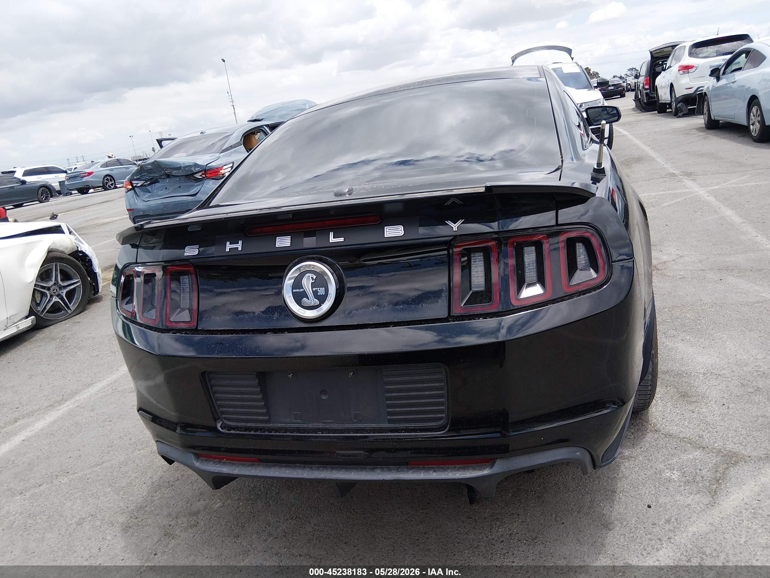2013 Ford Shelby Gt500   Black vin: 1ZVBP8JZ9D5267370