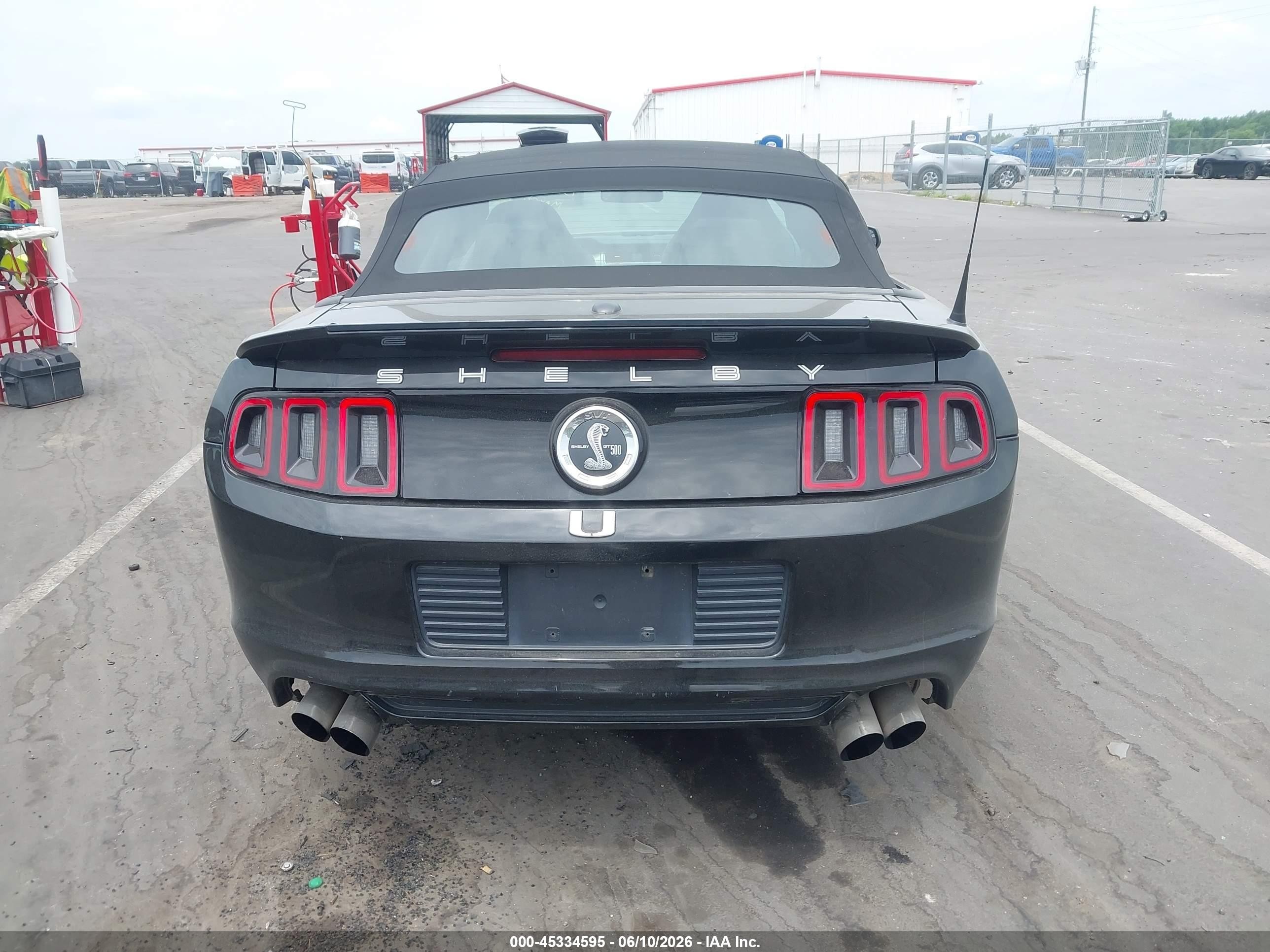 2014 Ford Shelby Gt500   Черный vin: 1ZVBP8KZ8E5237597