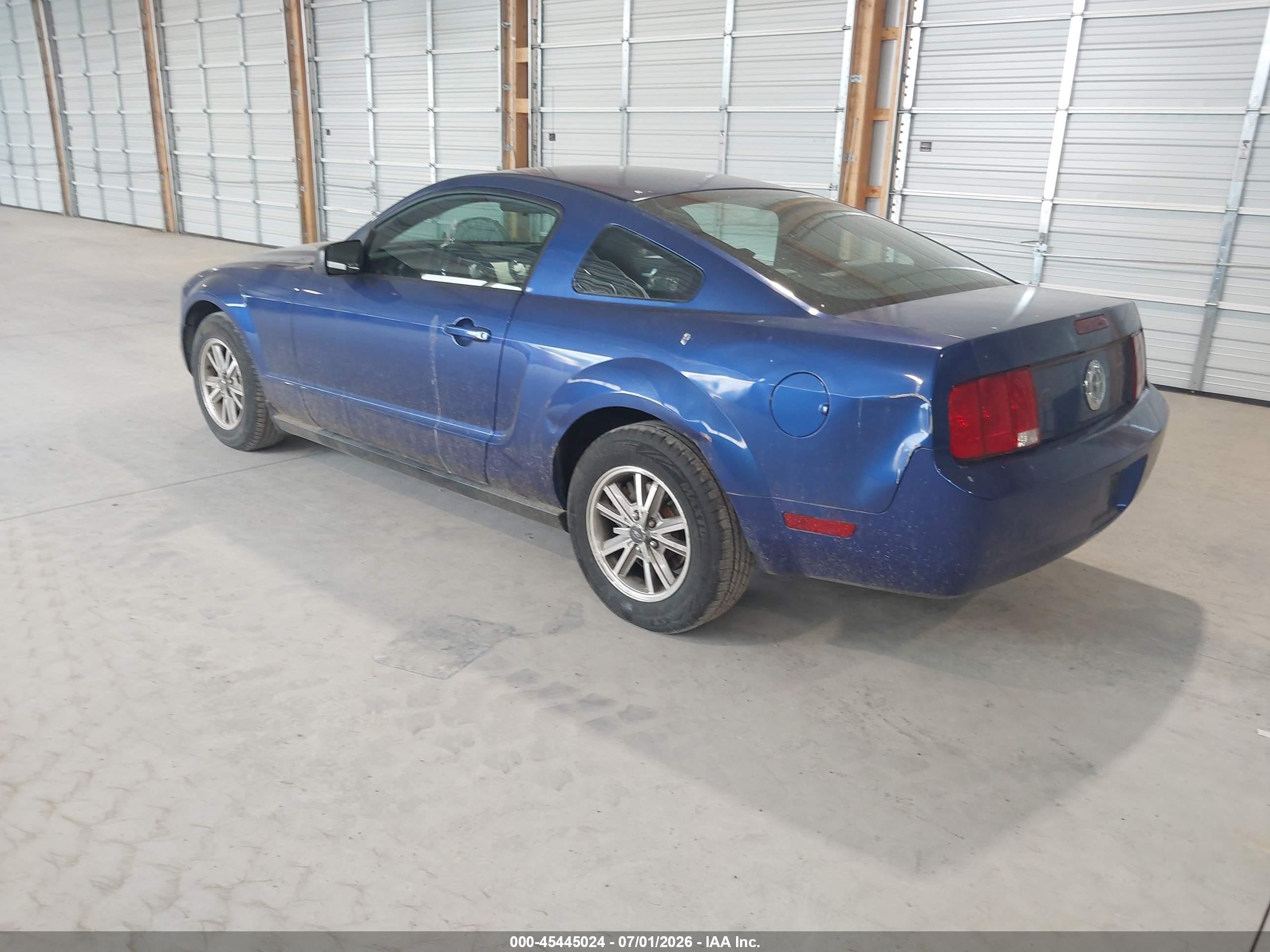 2005 Ford Mustang V6 Deluxe/v6 Premium Blue vin: 1ZVFT80N055255847