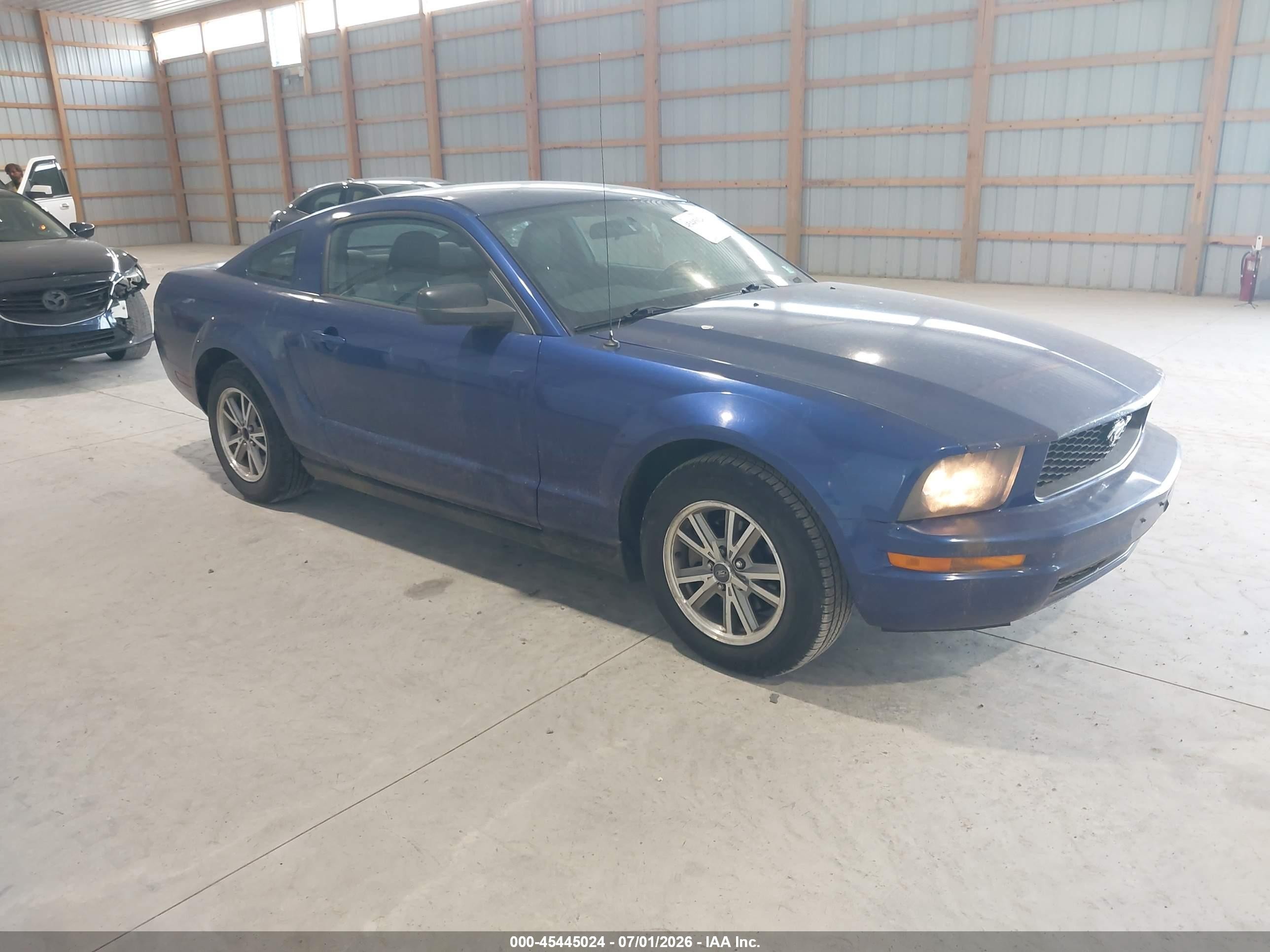 2005 Ford Mustang V6 Deluxe/v6 Premium Blue vin: 1ZVFT80N055255847