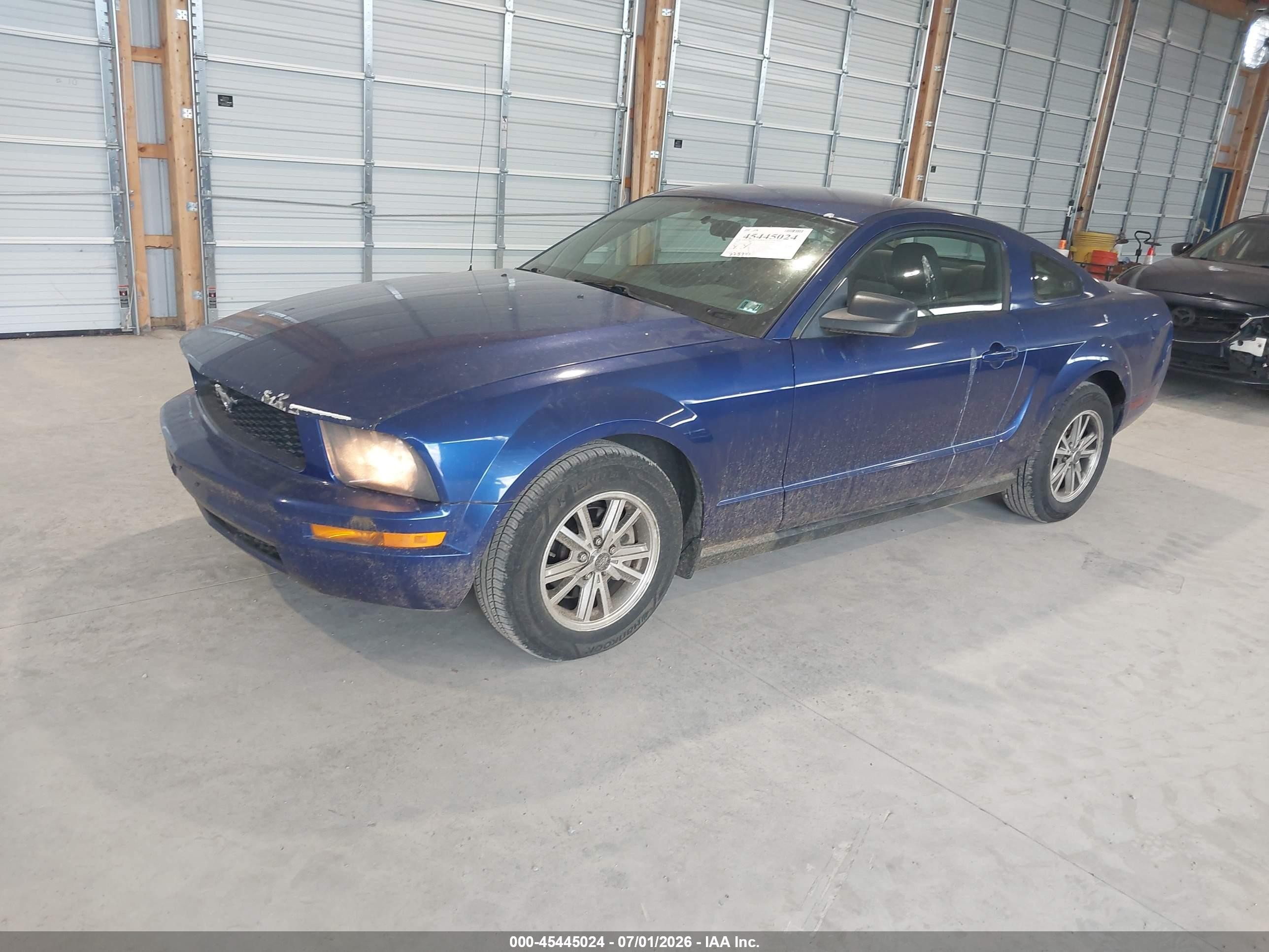 2005 Ford Mustang V6 Deluxe/v6 Premium Blue vin: 1ZVFT80N055255847