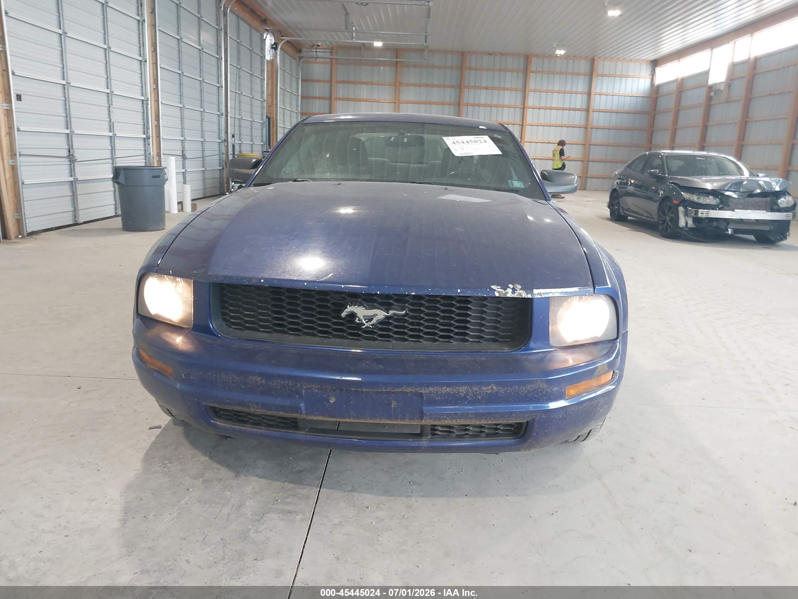 2005 Ford Mustang V6 Deluxe/v6 Premium Blue vin: 1ZVFT80N055255847