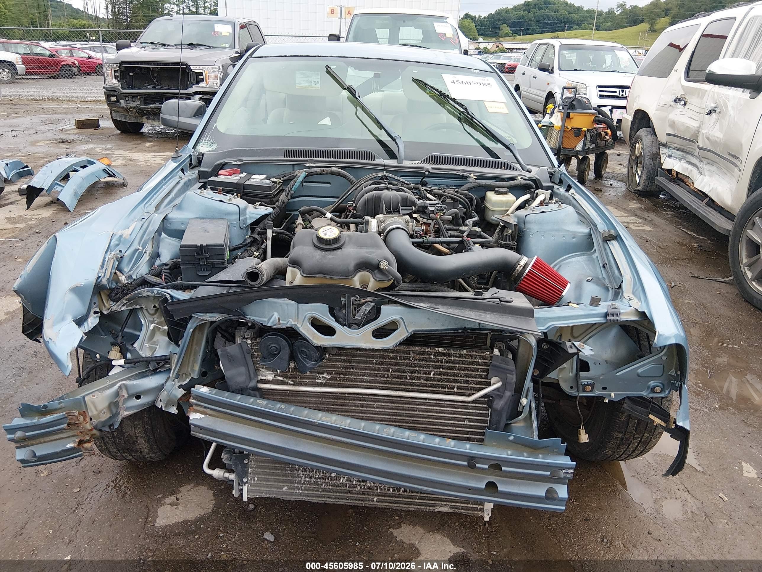 2006 Ford Mustang V6 Blue vin: 1ZVFT80N065183193