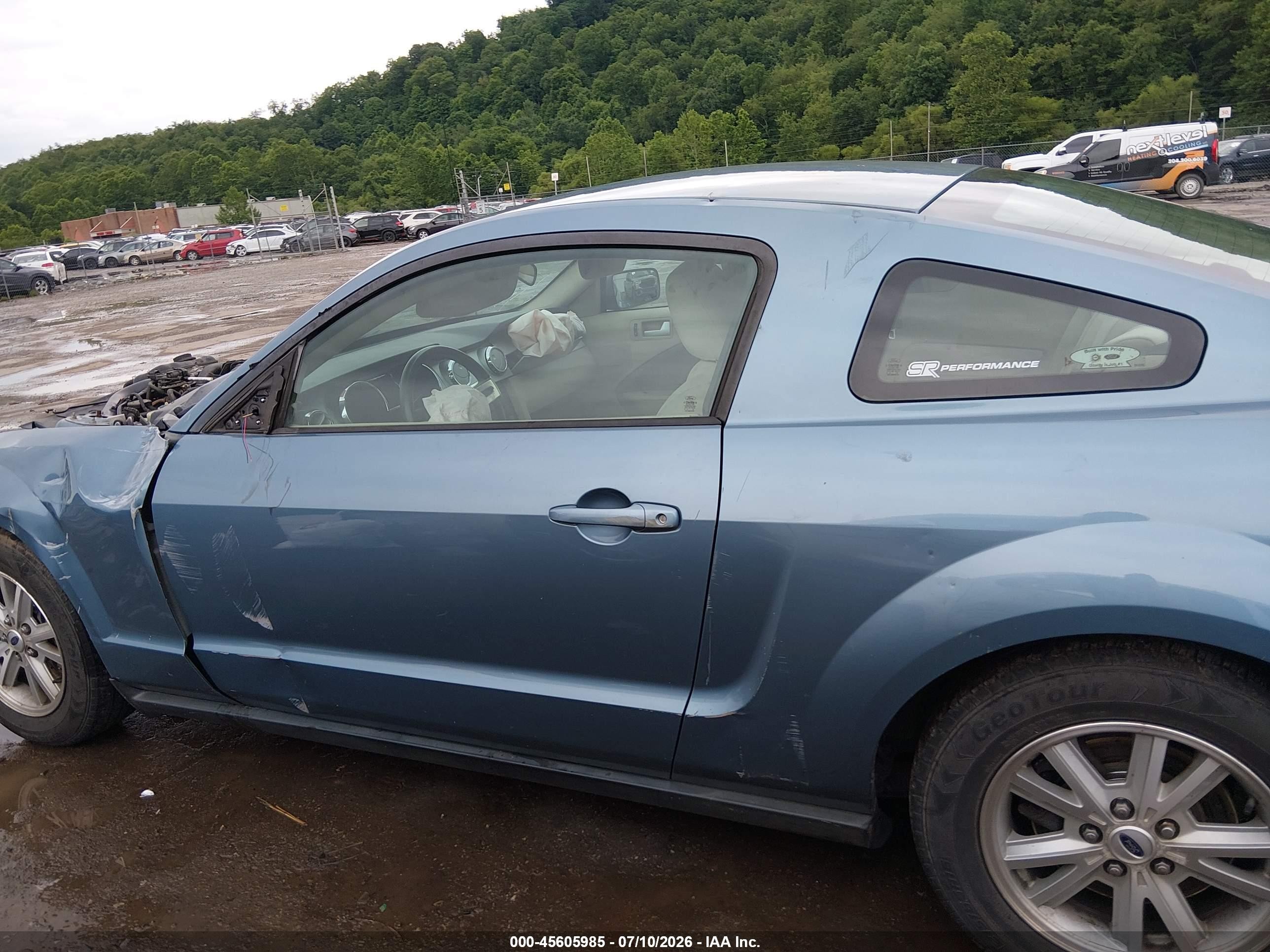 2006 Ford Mustang V6 Blue vin: 1ZVFT80N065183193