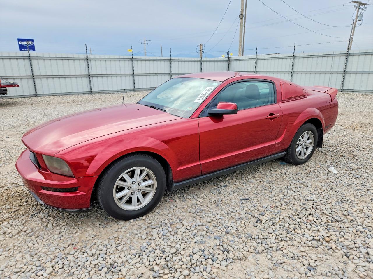 2006 Ford Mustang Red vin: 1ZVFT80N065236975