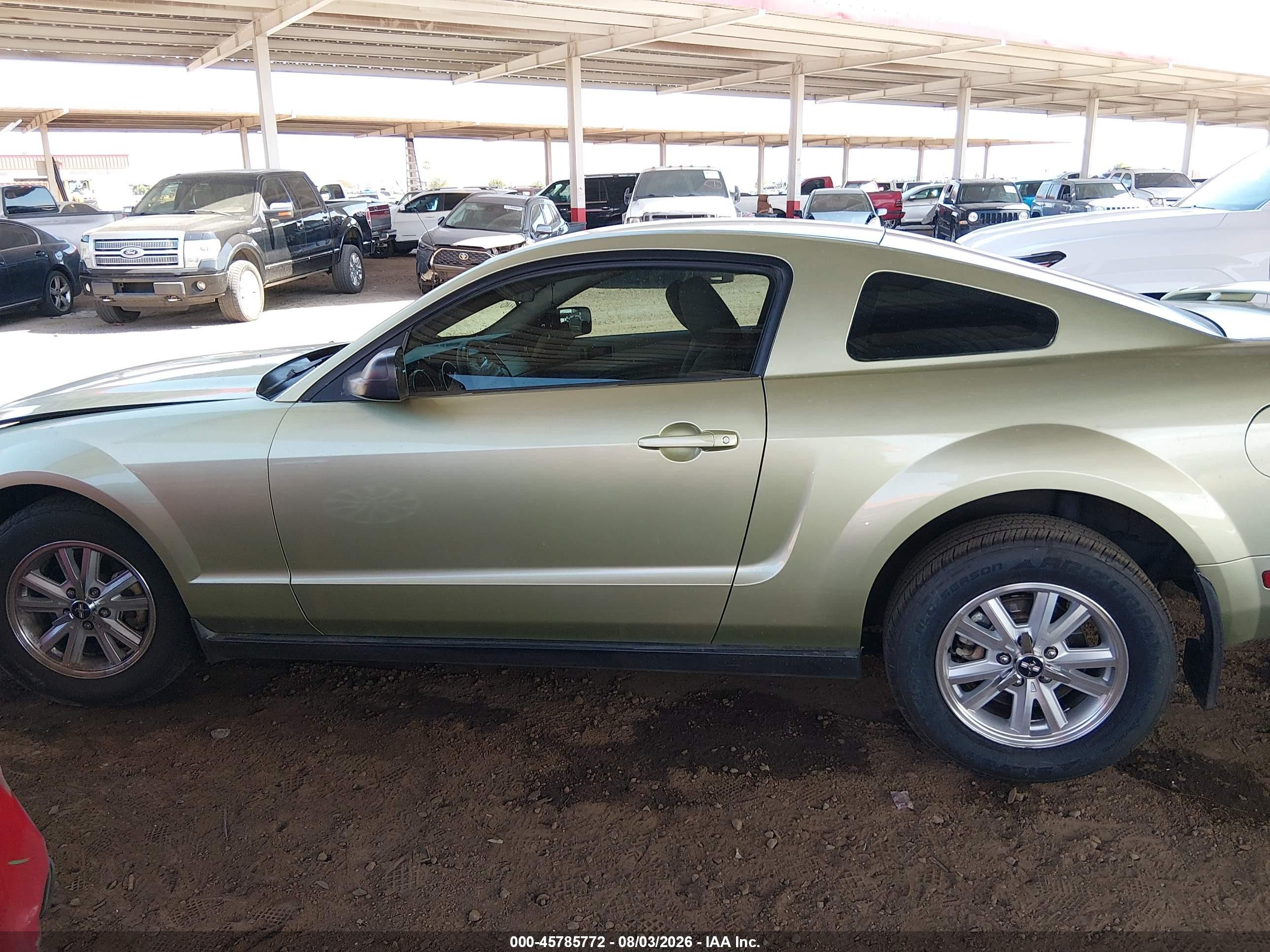 2006 Ford Mustang V6 Green vin: 1ZVFT80N065250553