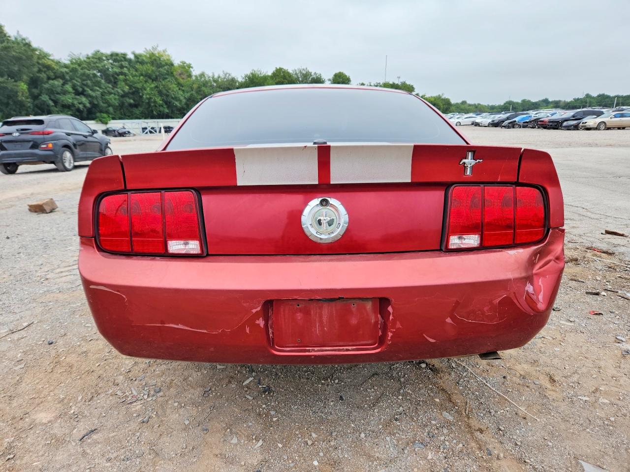 2007 Ford Mustang Красный vin: 1ZVFT80N075213441