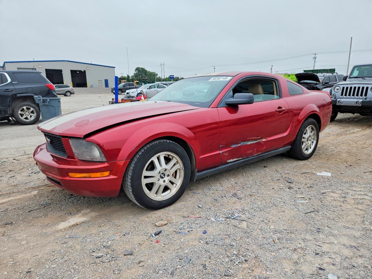2007 Ford Mustang Красный vin: 1ZVFT80N075213441