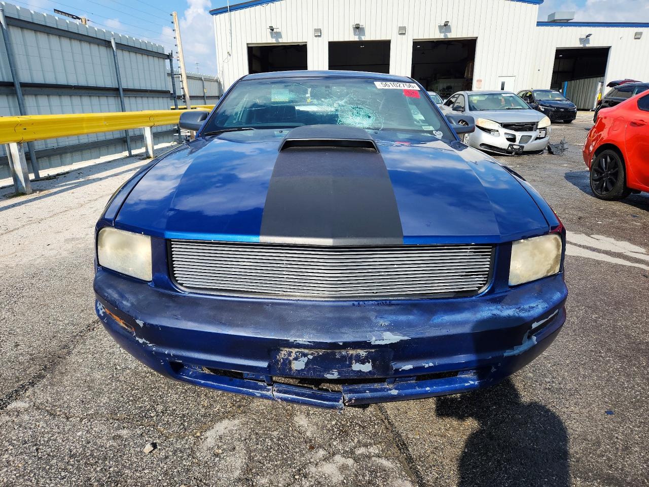 2007 Ford Mustang Blue vin: 1ZVFT80N075248772