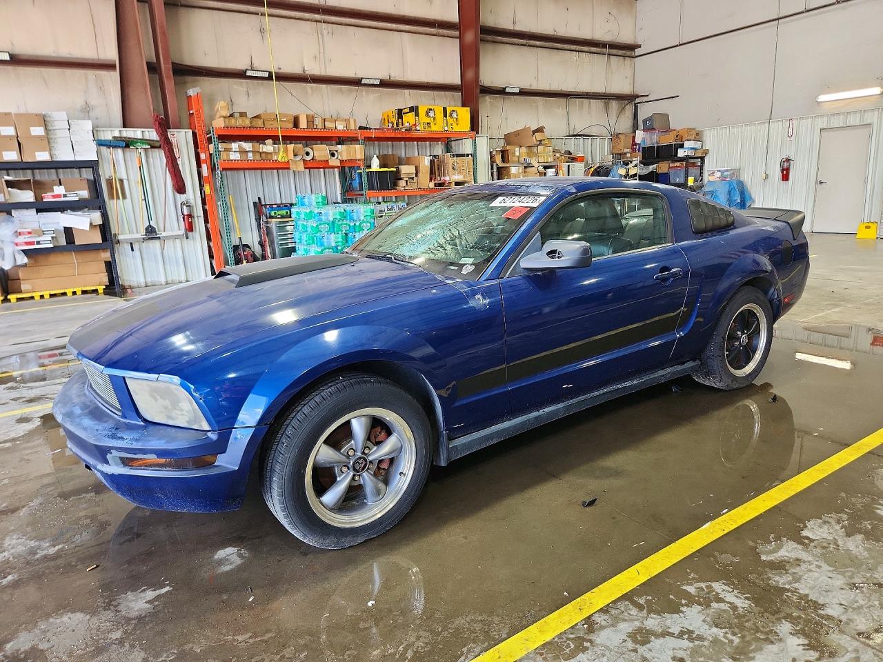 2007 Ford Mustang Blue vin: 1ZVFT80N075248772