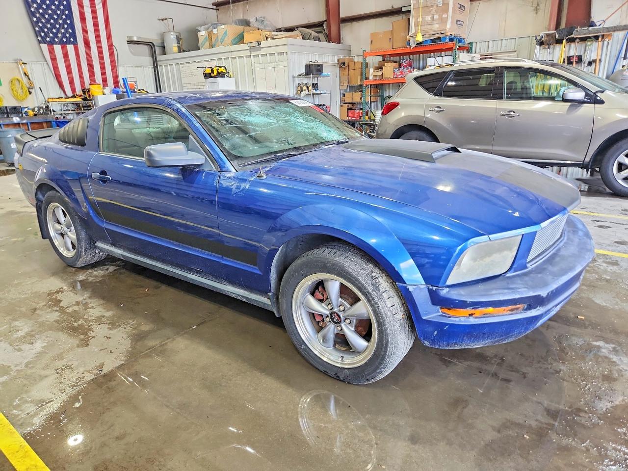 2007 Ford Mustang Blue vin: 1ZVFT80N075248772