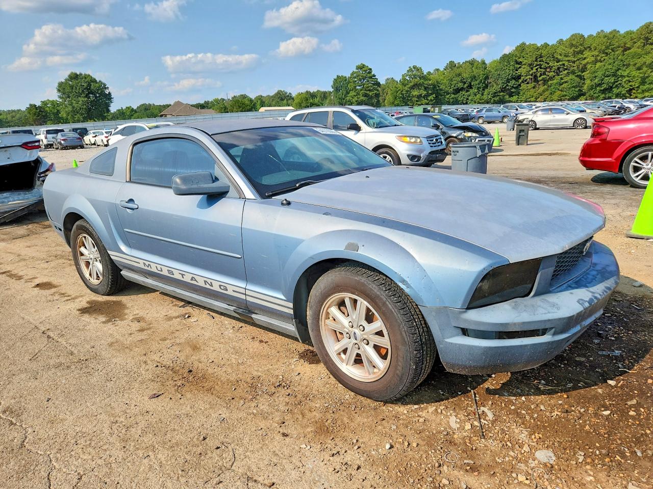 2007 Ford Mustang Blue vin: 1ZVFT80N075266009