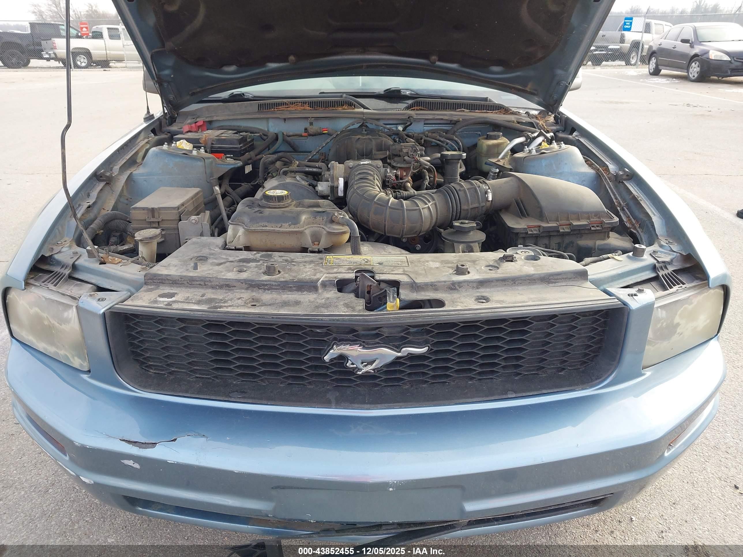 2005 Ford Mustang V6 Deluxe/v6 Premium Blue vin: 1ZVFT80N155103849