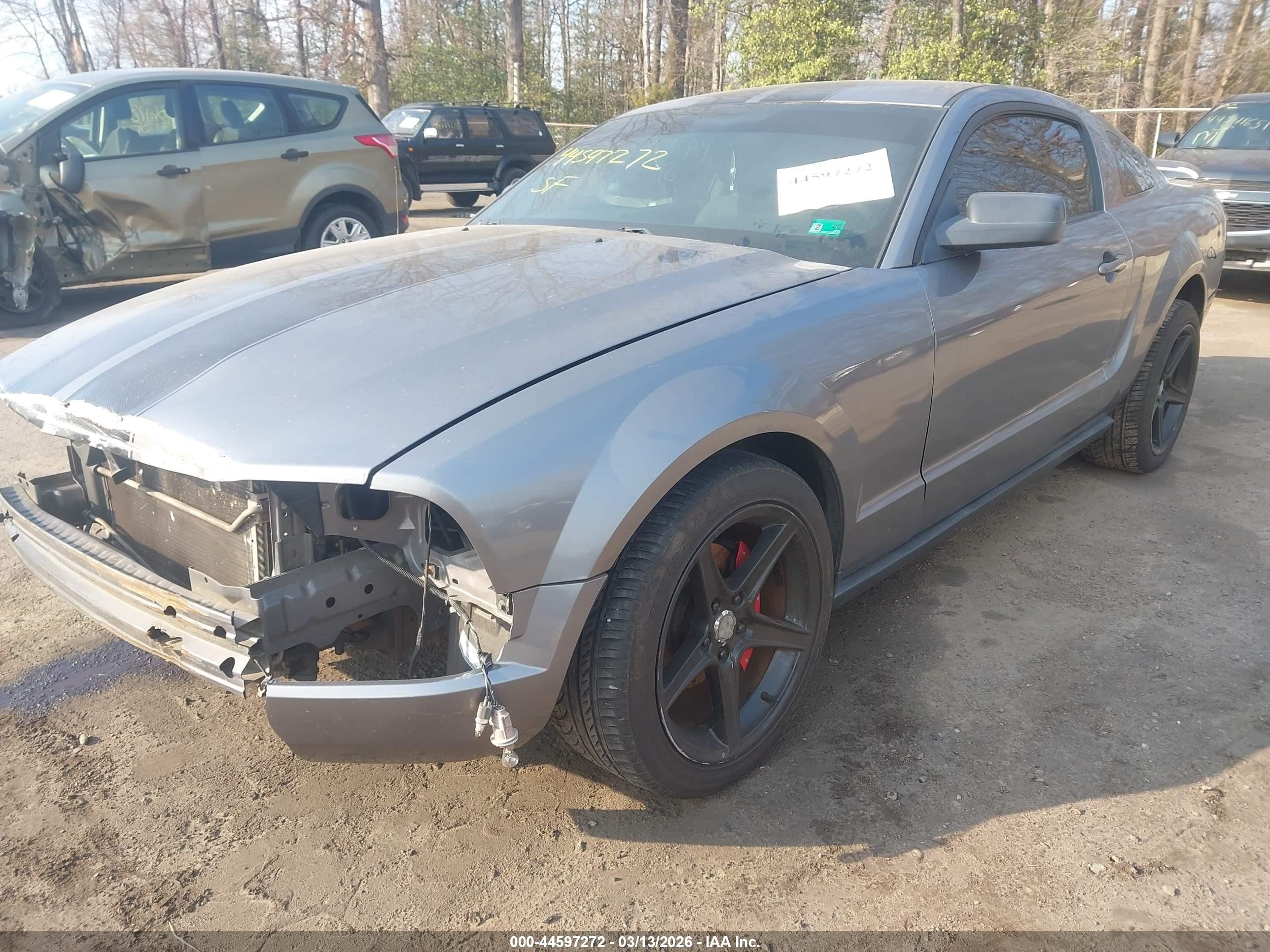 2006 Ford Mustang V6 Gray vin: 1ZVFT80N165127344