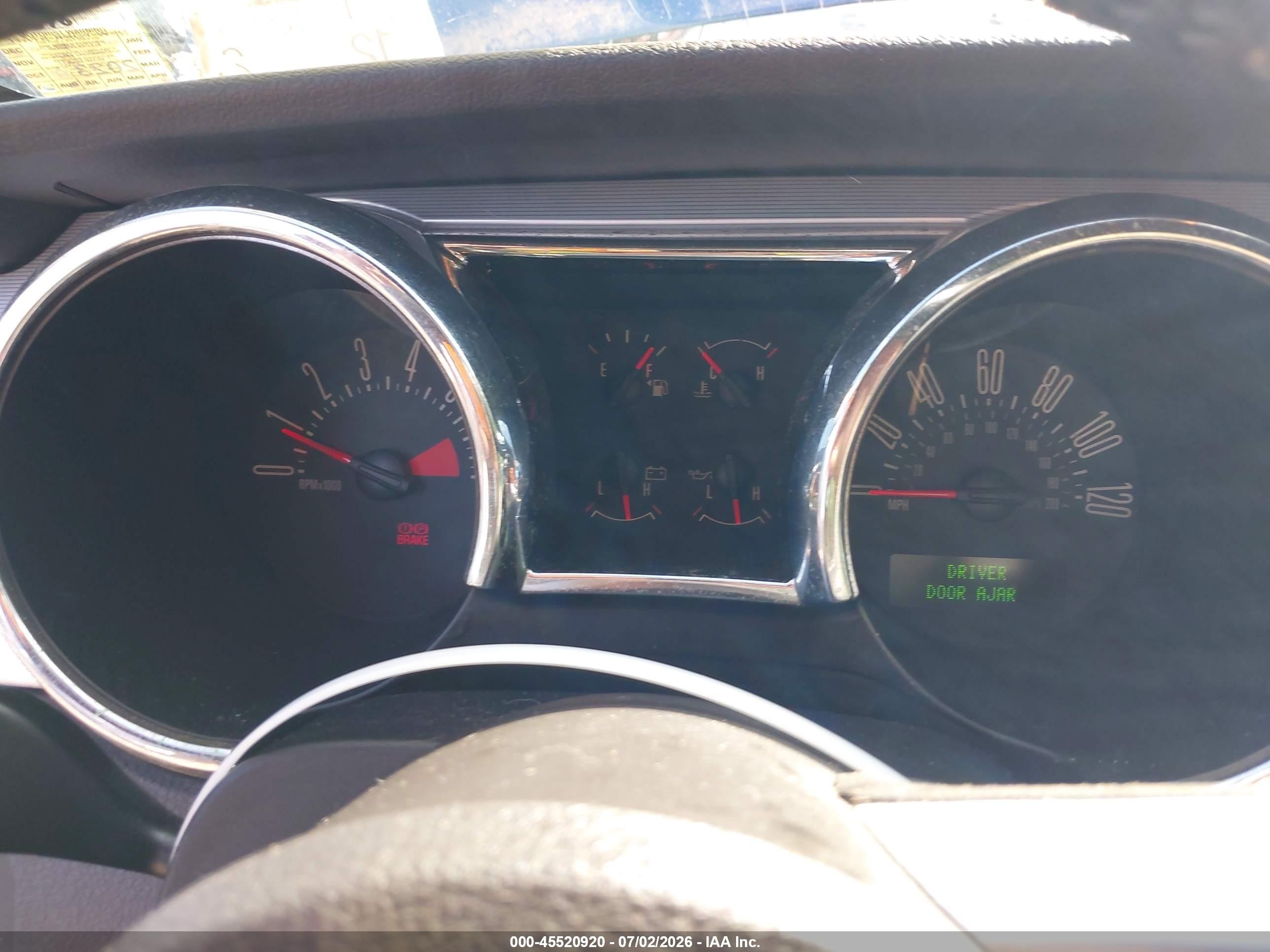 2006 Ford Mustang V6 Blue vin: 1ZVFT80N165161641
