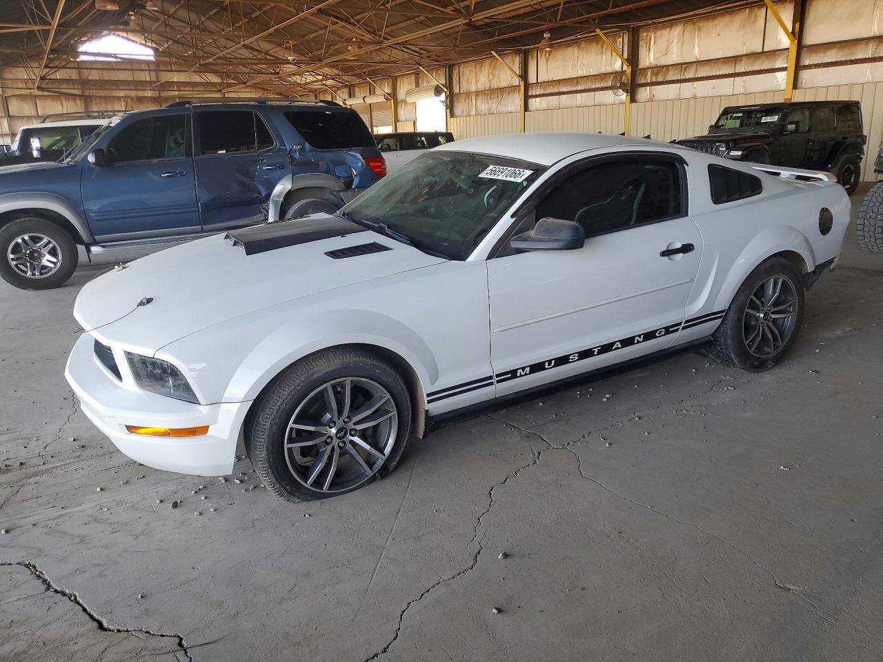 2006 Ford Mustang White vin: 1ZVFT80N165201930
