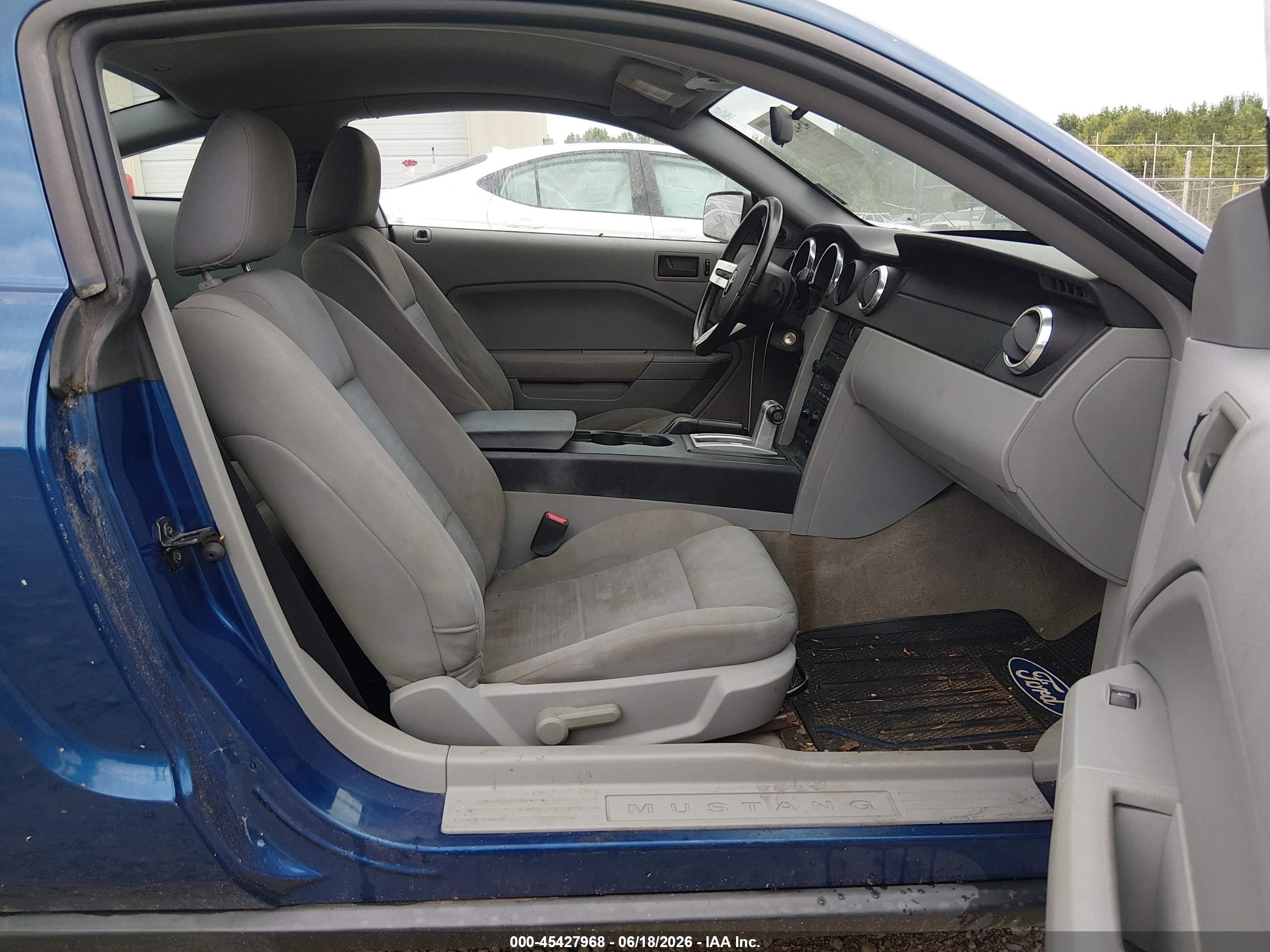2007 Ford Mustang V6 Deluxe/v6 Premium Blue vin: 1ZVFT80N175210693