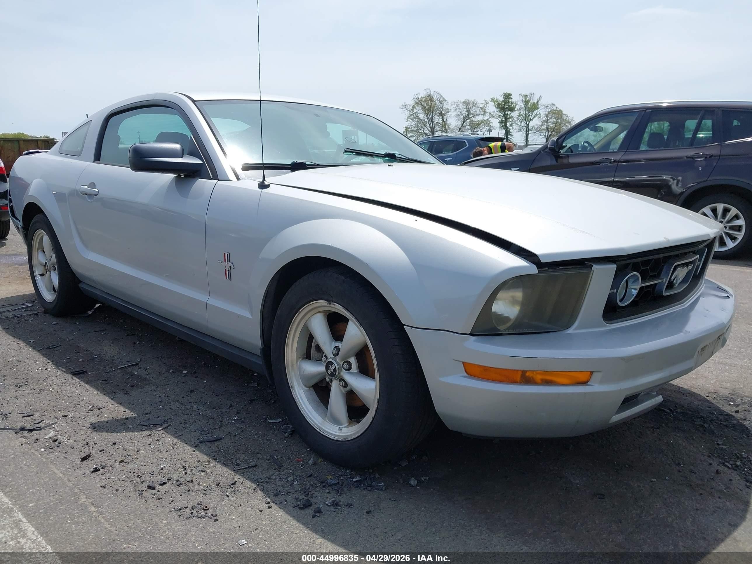 2007 Ford Mustang V6 Deluxe/v6 Premium Silver vin: 1ZVFT80N175244052