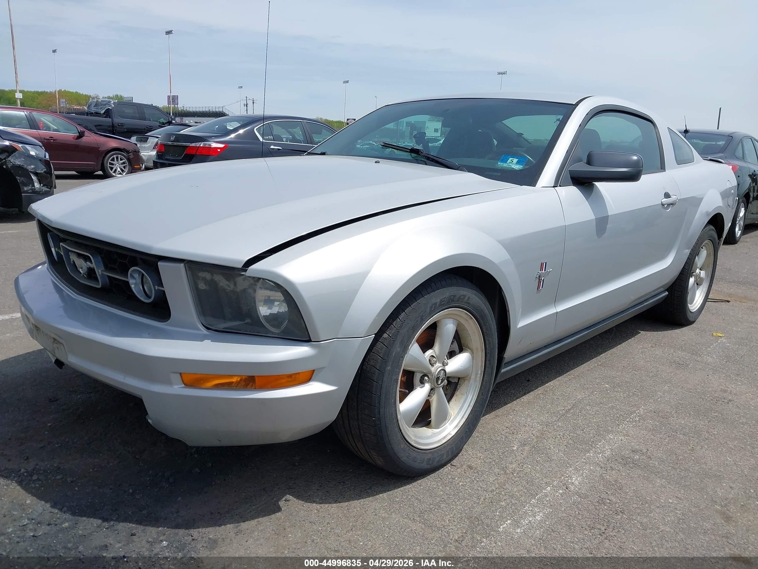 2007 Ford Mustang V6 Deluxe/v6 Premium Silver vin: 1ZVFT80N175244052
