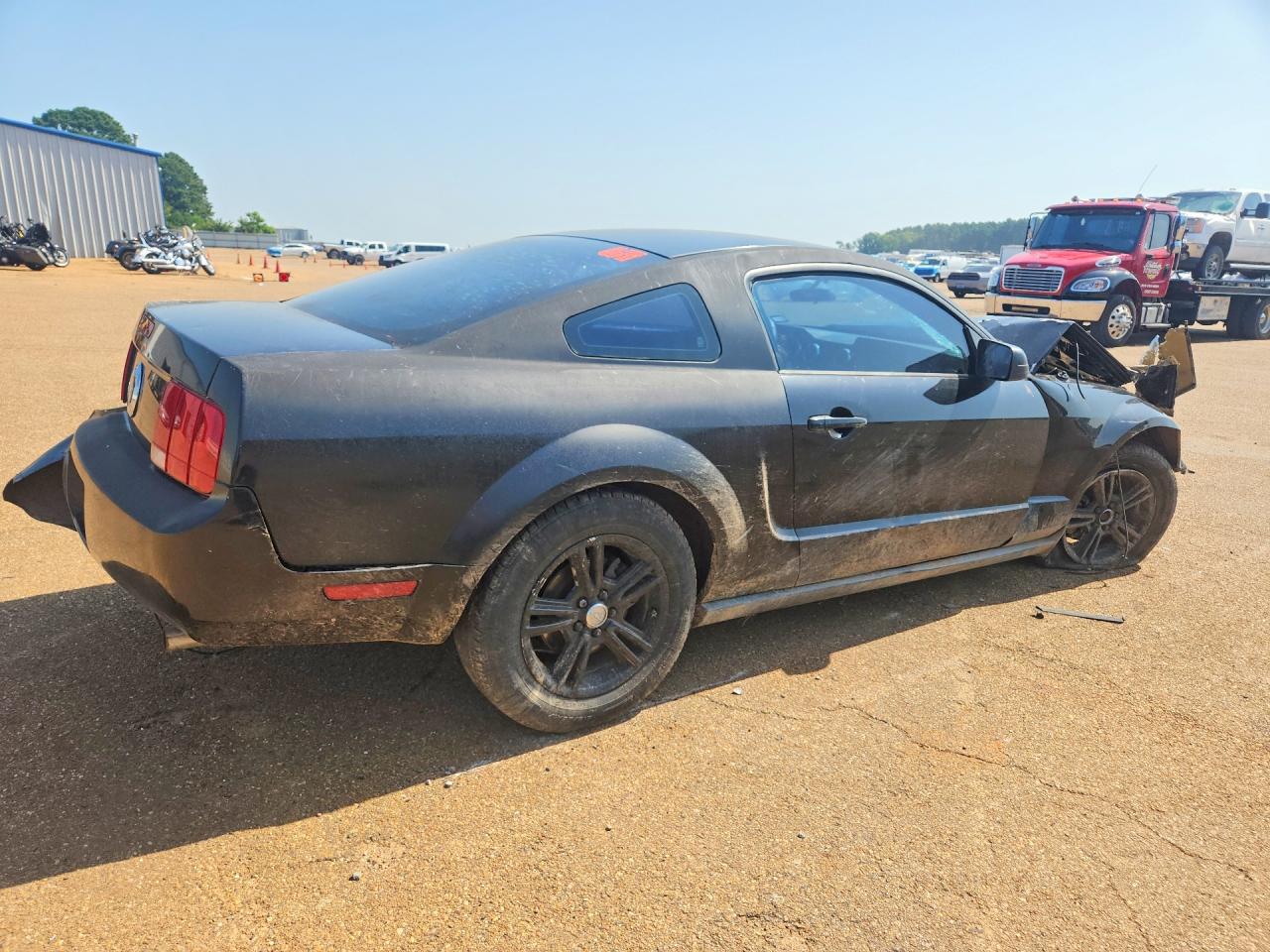 2007 Ford Mustang Black vin: 1ZVFT80N175300555