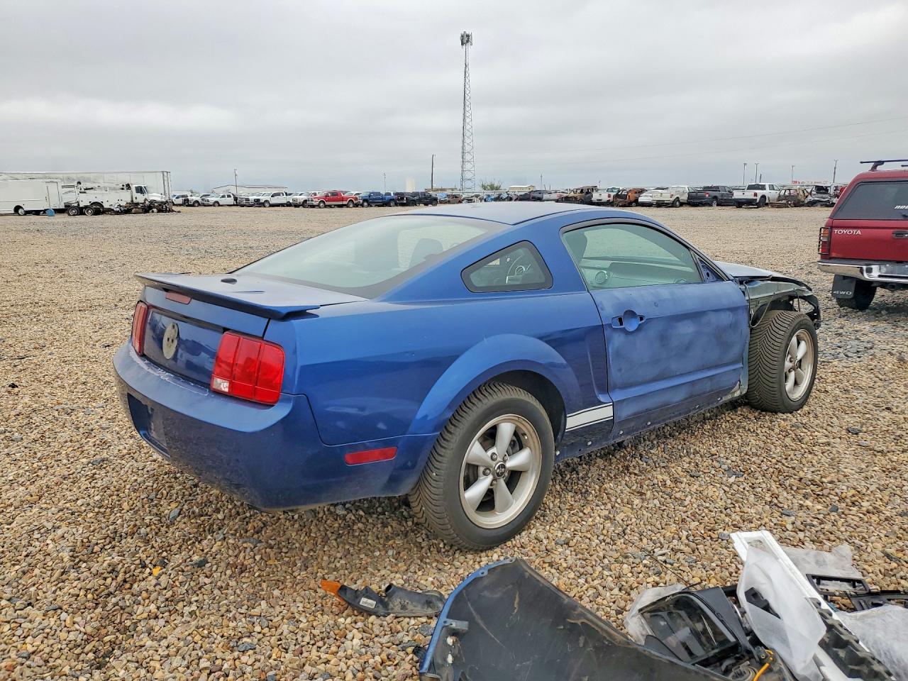 2007 Ford Mustang Blue vin: 1ZVFT80N175361548