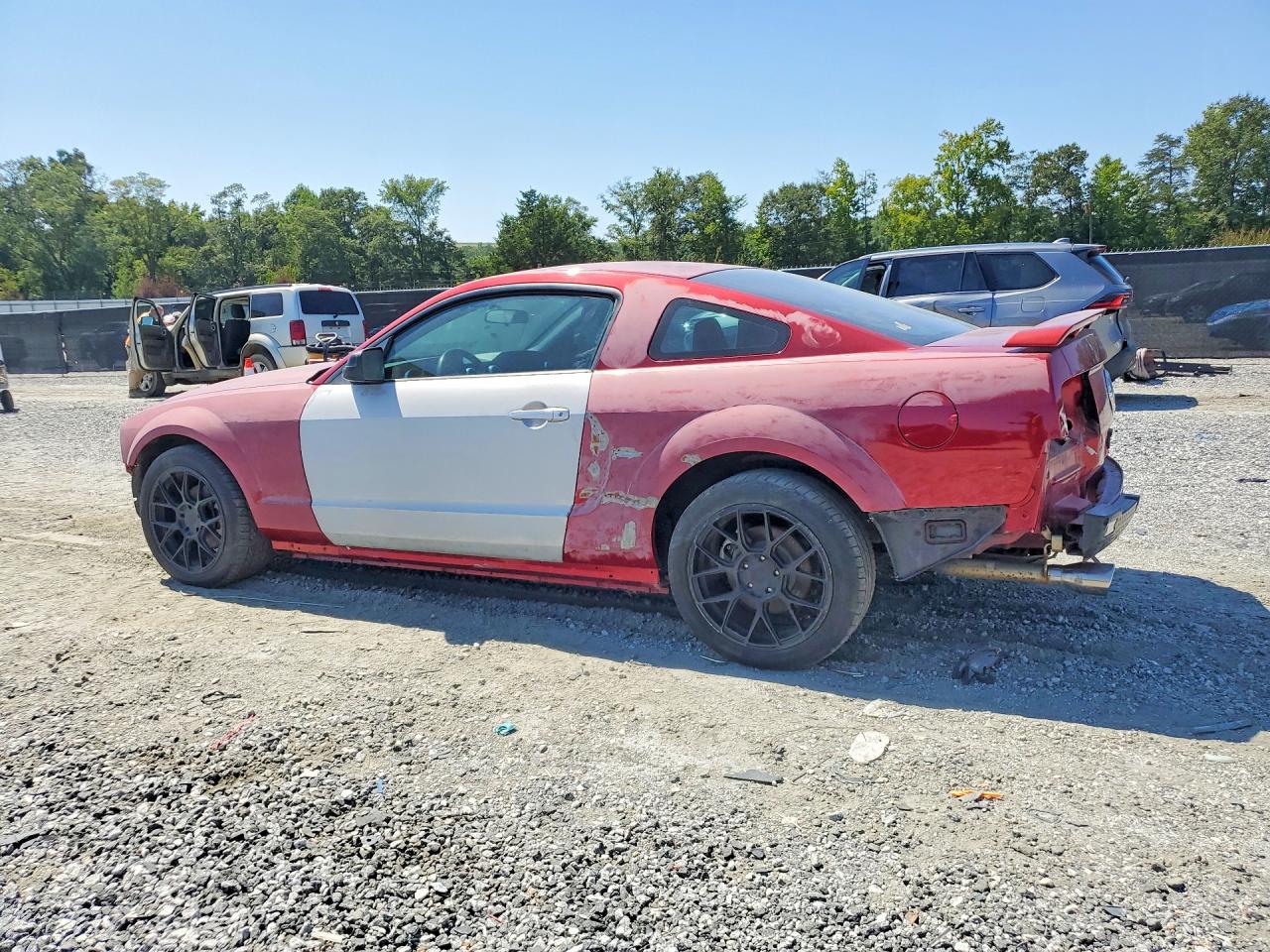 2005 Ford Mustang Red vin: 1ZVFT80N255144734