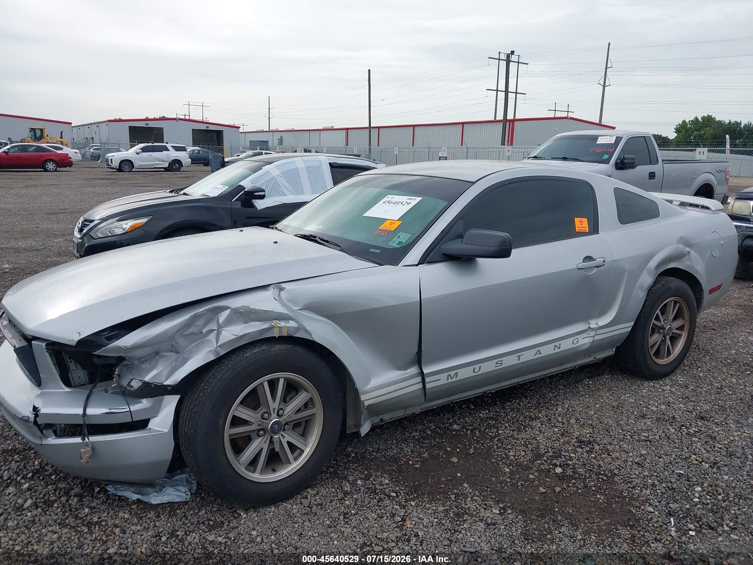 2005 Ford Mustang V6 Deluxe/v6 Premium Silver vin: 1ZVFT80N255230951